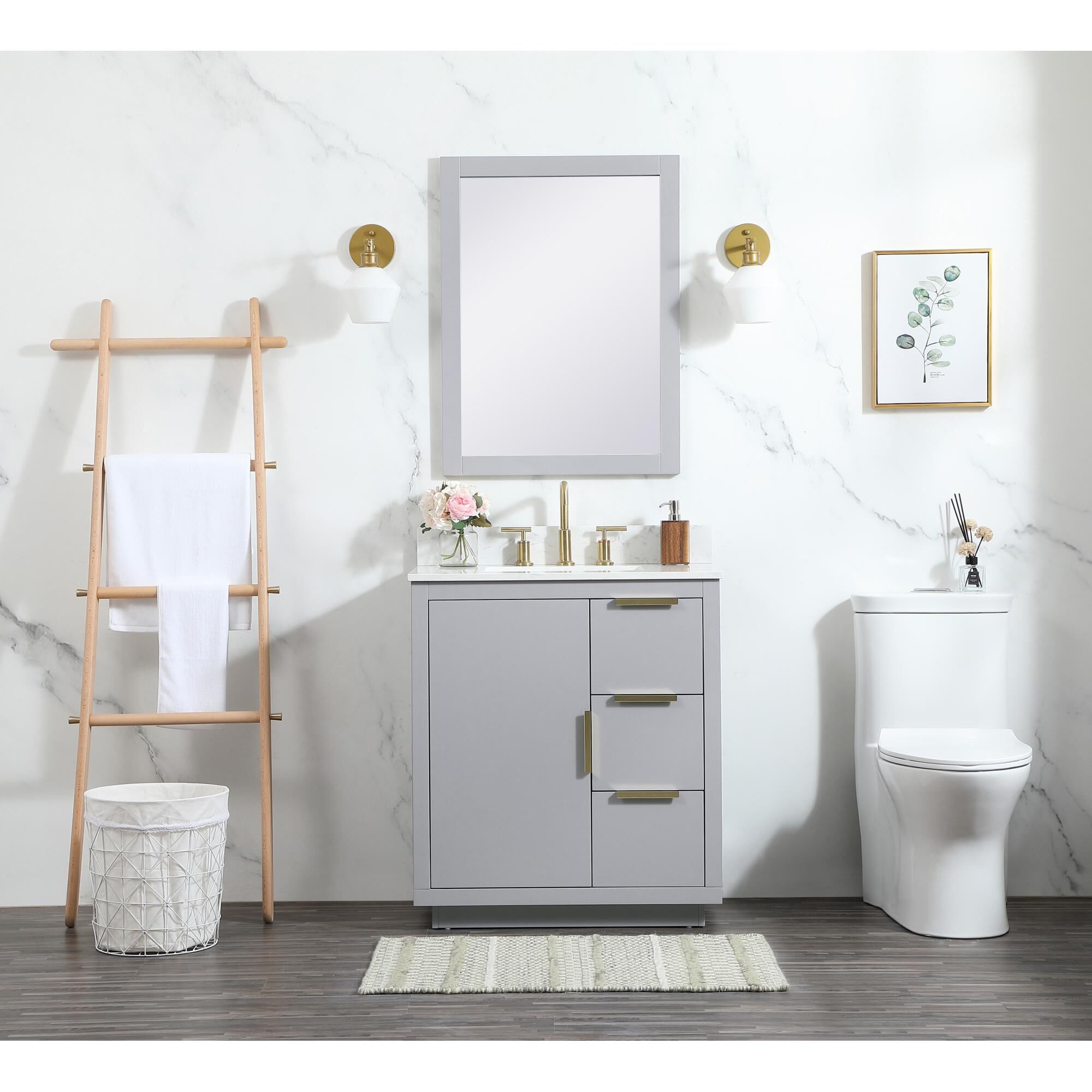 Shown in Grey finish