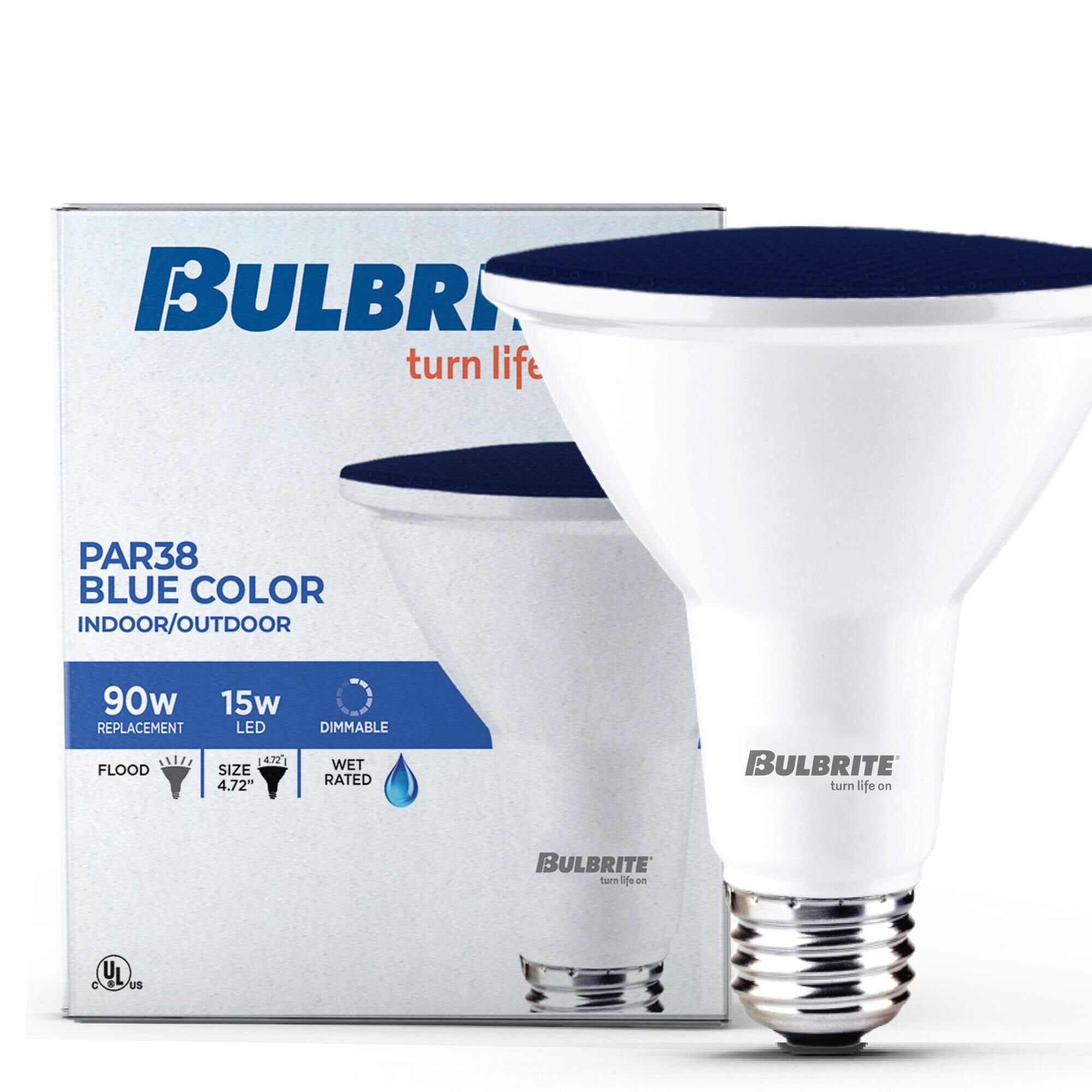 Blue PAR38 Base E26 LED Light Bulb by Bulbrite