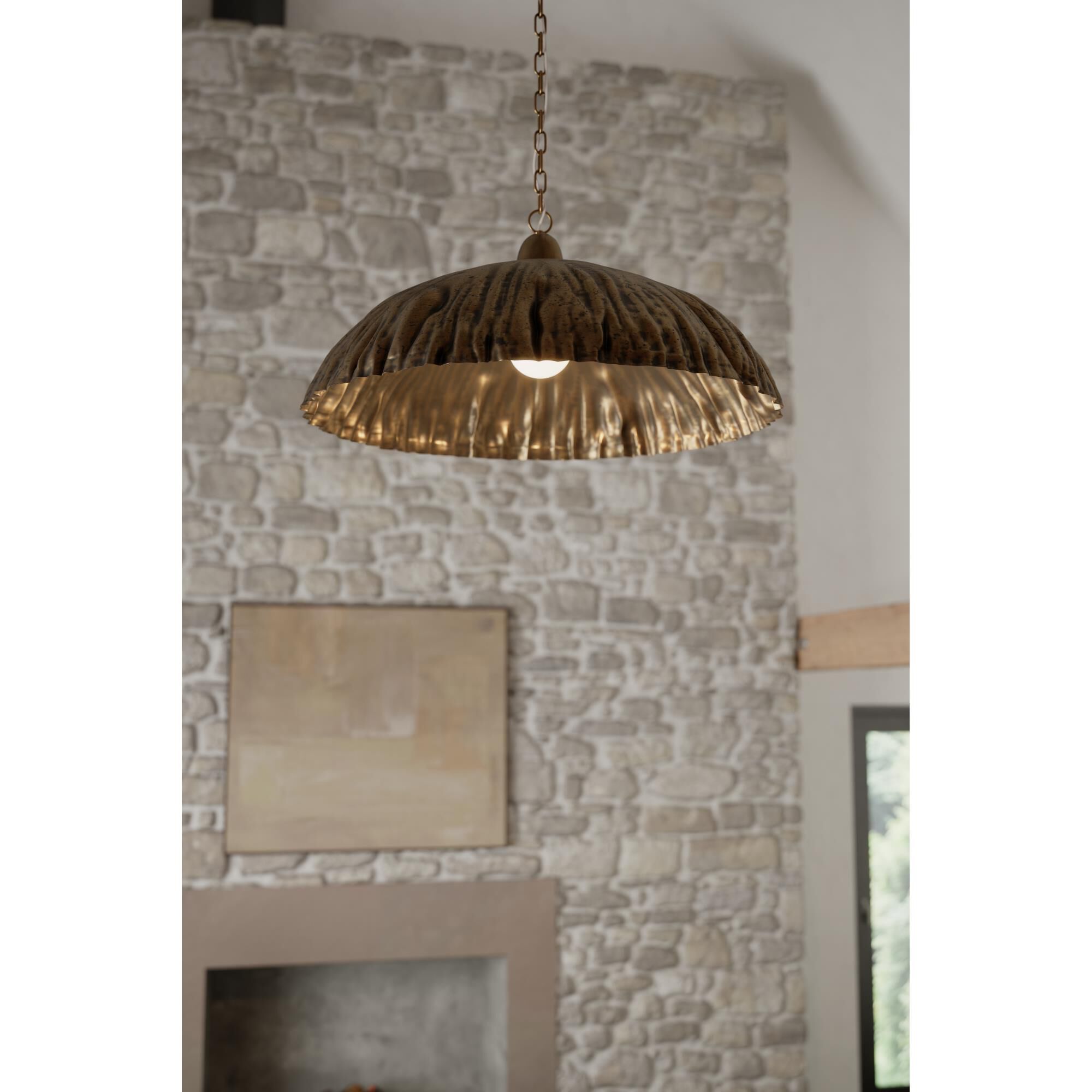 Shown in Antique Brass finish