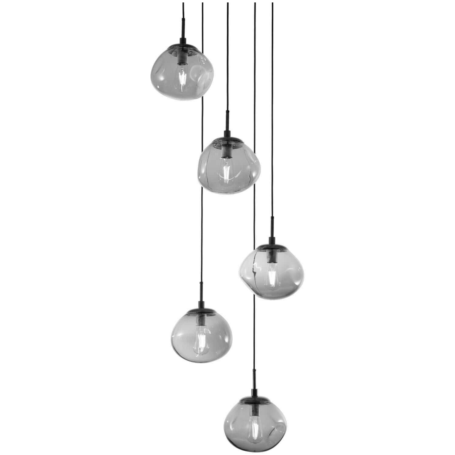 Levi Wilson Nebula 24 Inch 5 Light Multi Light Pendant by Hammerton Studio