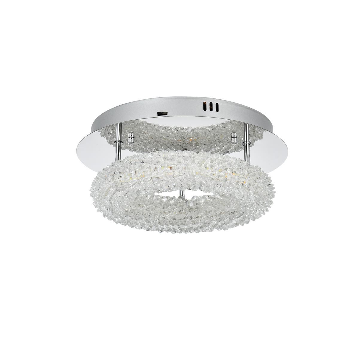 Bowen 14 Inch Semi Flush Mount by Elegant Lighting