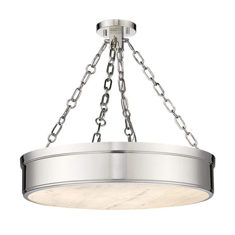 Anders 15 Inch 1 Light LED Semi Flush Mount by Z-Lite