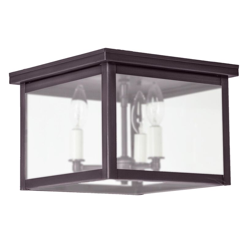 Williams 11 Inch 3 Light Outdoor Flush Mount by Northeast Lantern