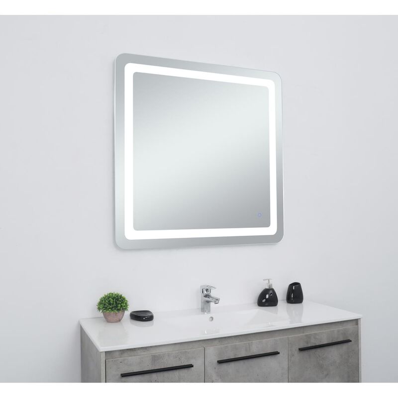 Genesis 36 Inch LED Lighted Mirror by Elegant Decor