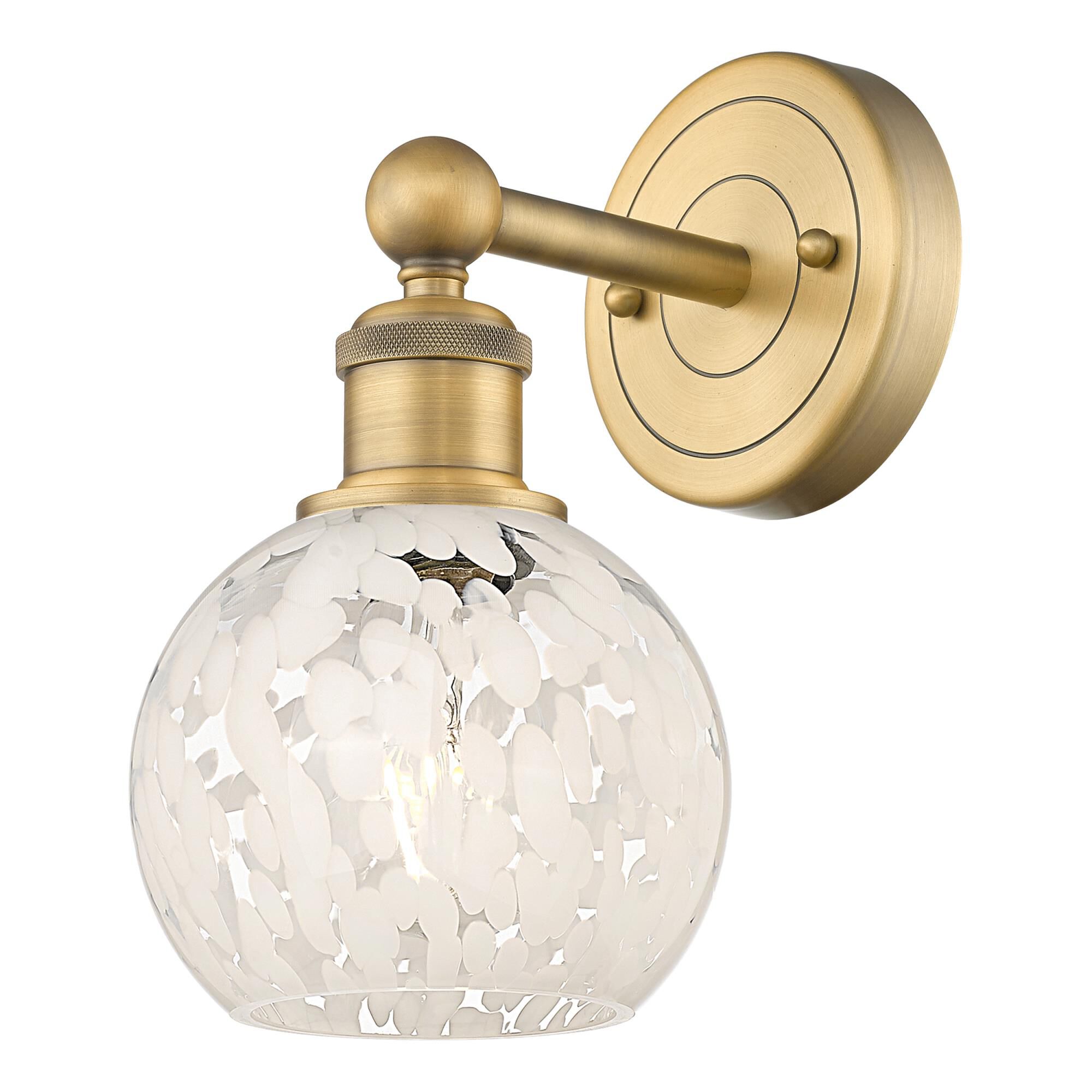 Bruno Marashlian White Mouchette 6 Inch Wall Sconce by Innovations Lighting