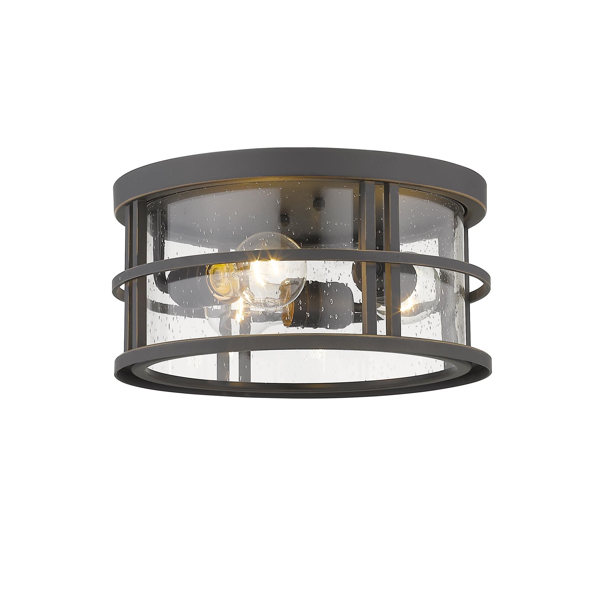 Shown in Oil Rubbed Bronze finish and Glass shade