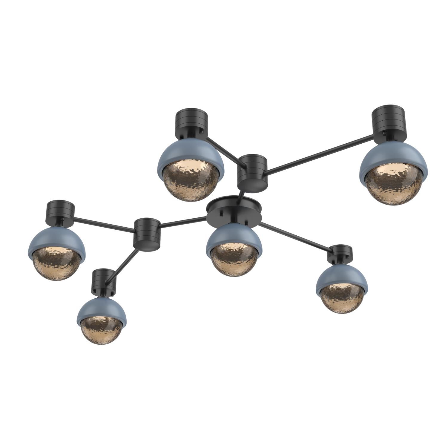 Levi Wilson Cabochon 41 Inch Flush Mount by Hammerton Studio
