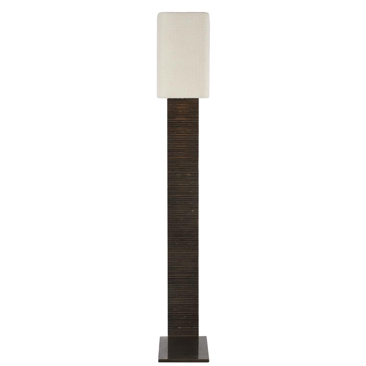 Shown in Ridged Graphite finish and Boucle Rectangle shade