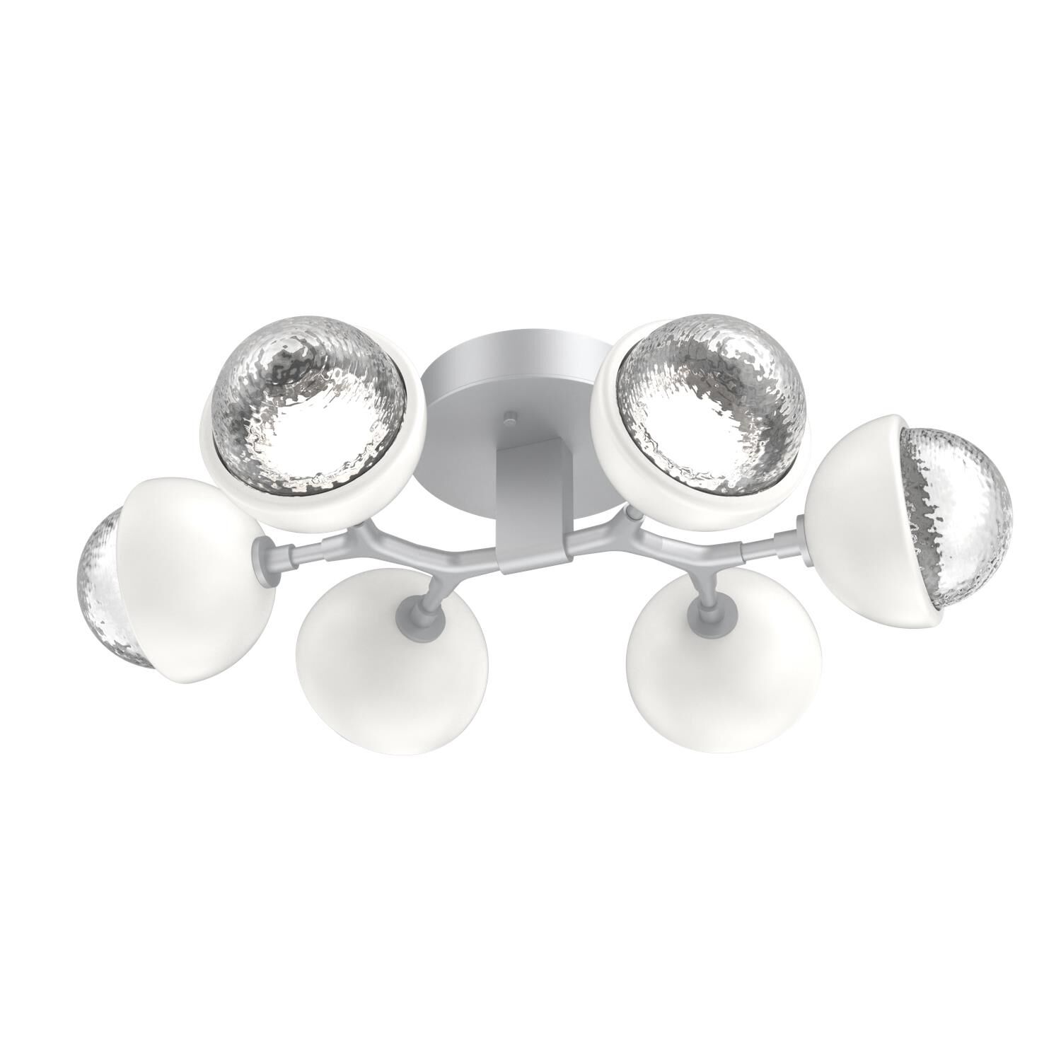 Shown in Classic Silver finish and Clear glass and Salt White accent