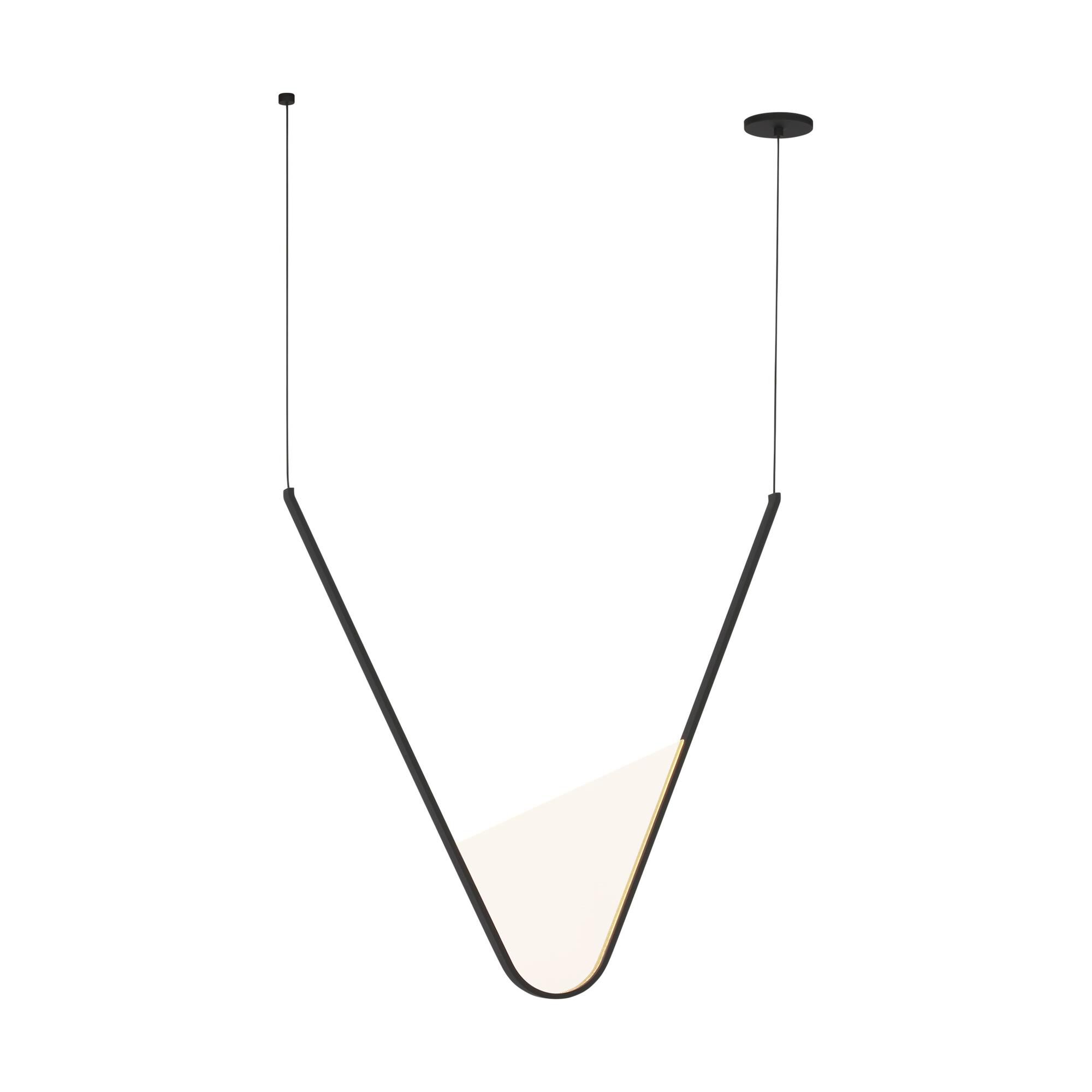 Shown in Nightshade Black finish and Light Guide shade