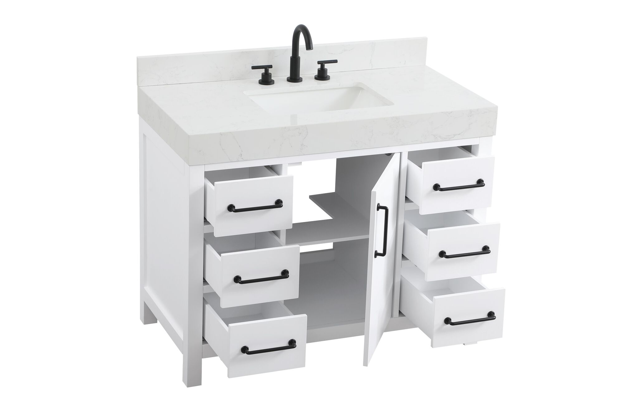 Shown in White finish