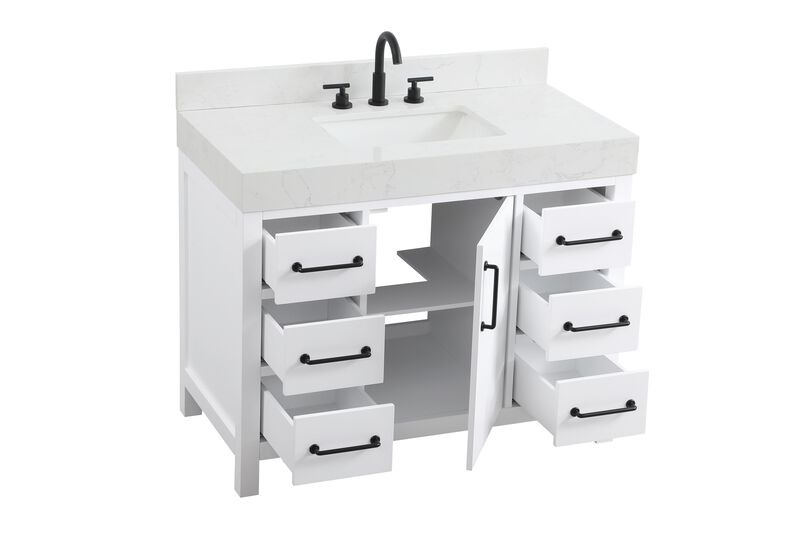 Nathan 42 Inch Bath Vanity by Elegant Dcor