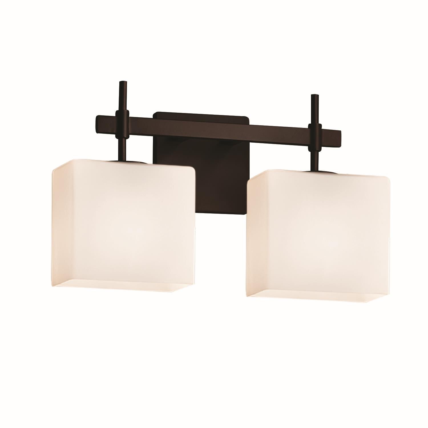 Fusion 14 Inch 2 Light Bath Vanity Light by Justice Design Group