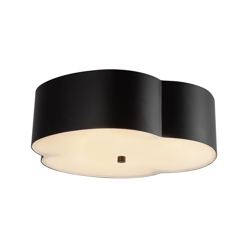 Hae Jung Roe Adella 14 Inch 3 Light Flush Mount by Alora Mood