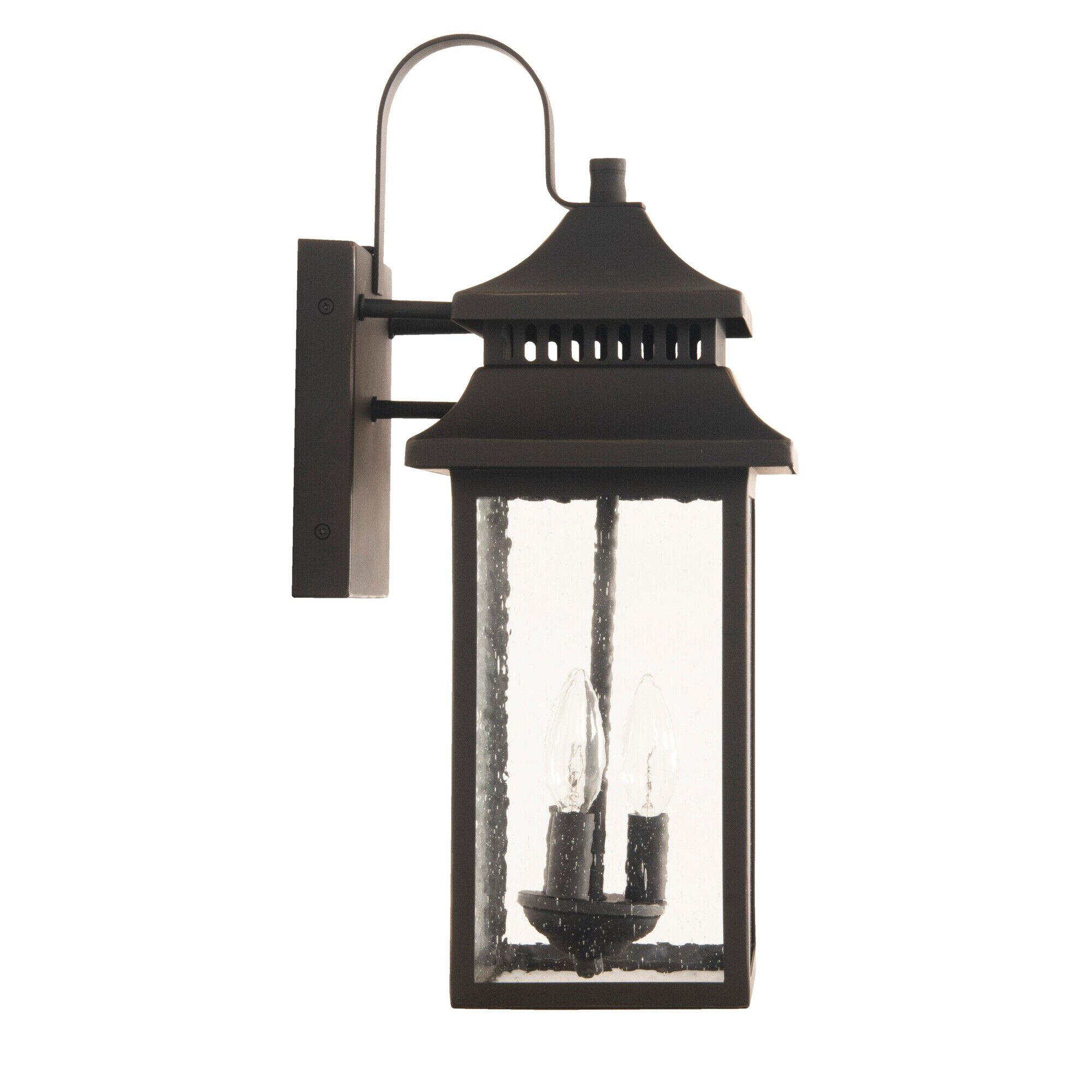 Shown in Dark Bronze Gilded finish and Rectangle glass