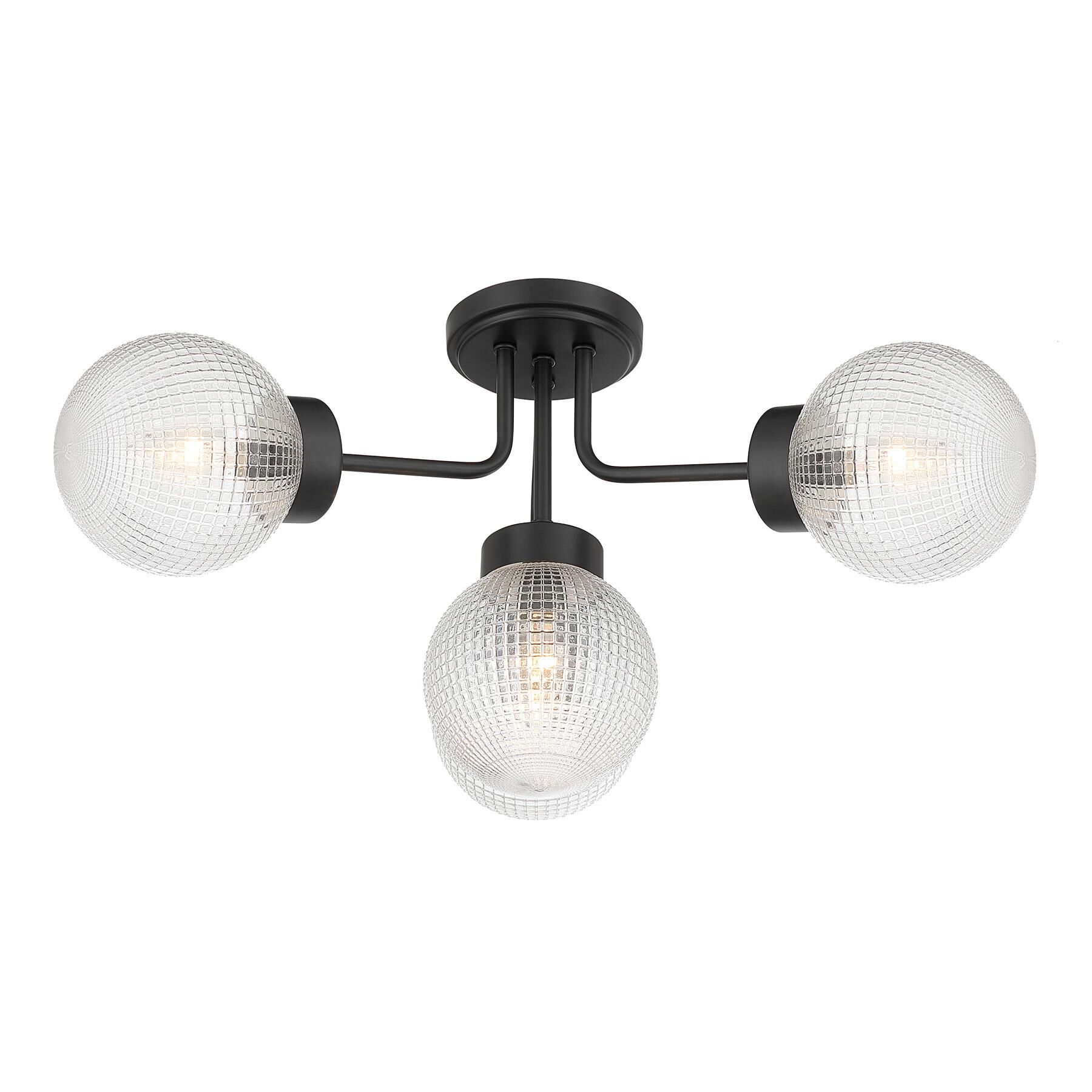 Shown in Matte Black finish and Clear Textured Matrix glass