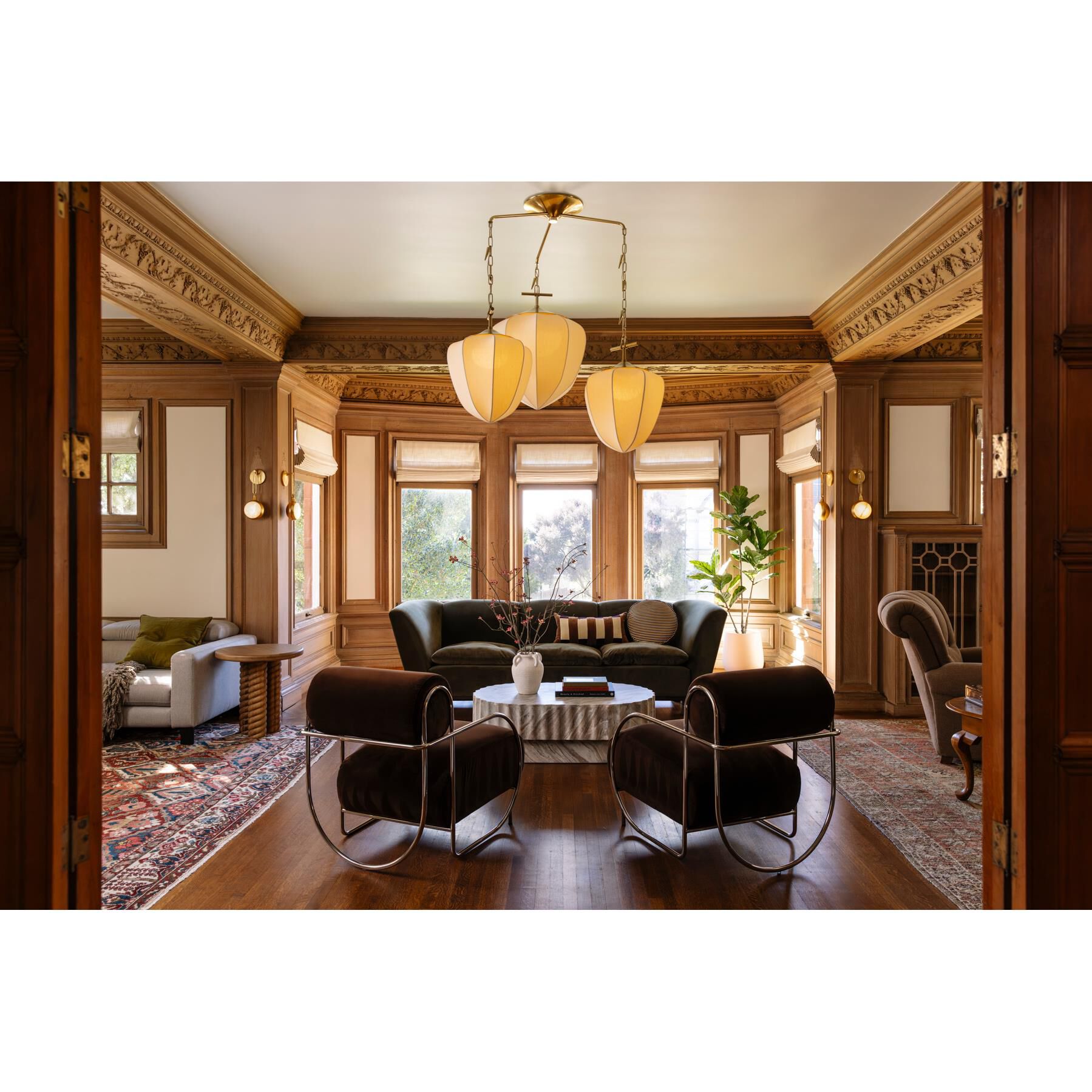 Noz Nozawa Hoshi 44 Inch Multi Light Pendant by Corbett Lighting