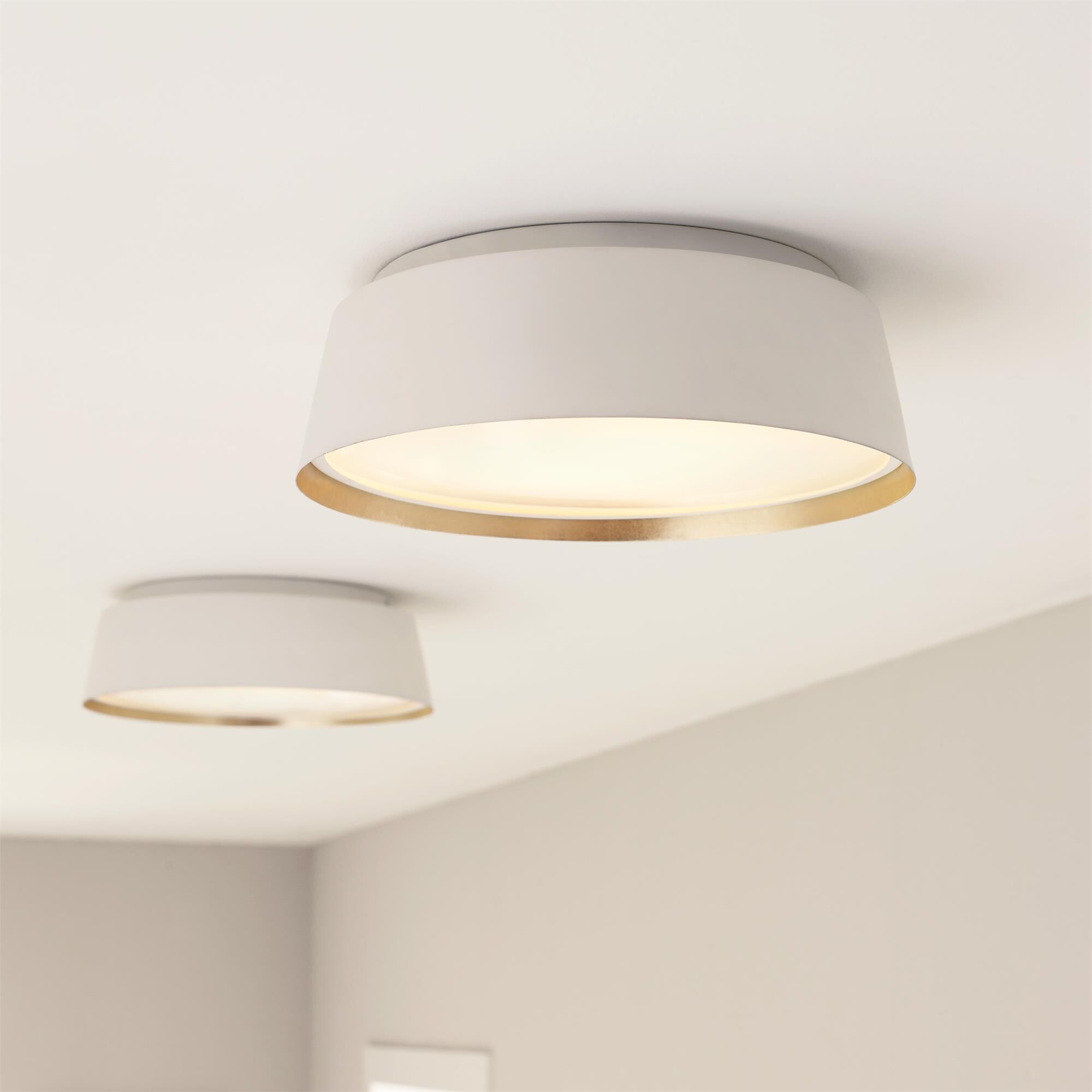 Ellen DeGeneres Asher 14 Inch 3 Light Flush Mount,