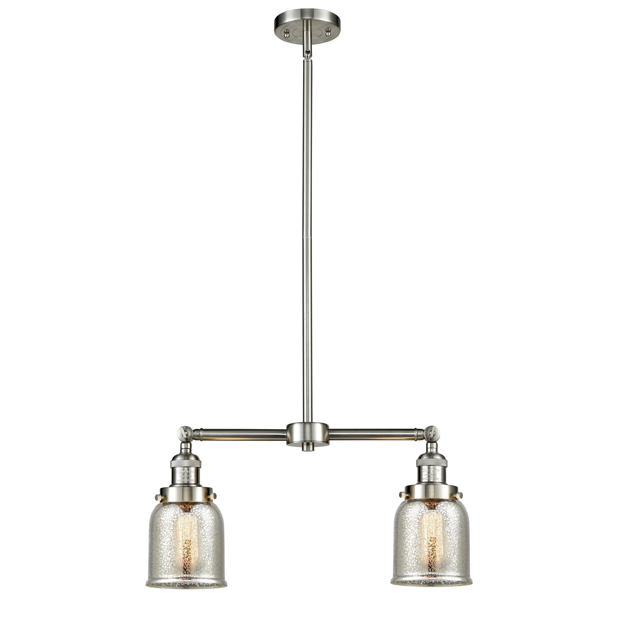 Bruno Marashlian Small Bell 21 Inch 2 Light Mini Chandelier by Innovations Lighting