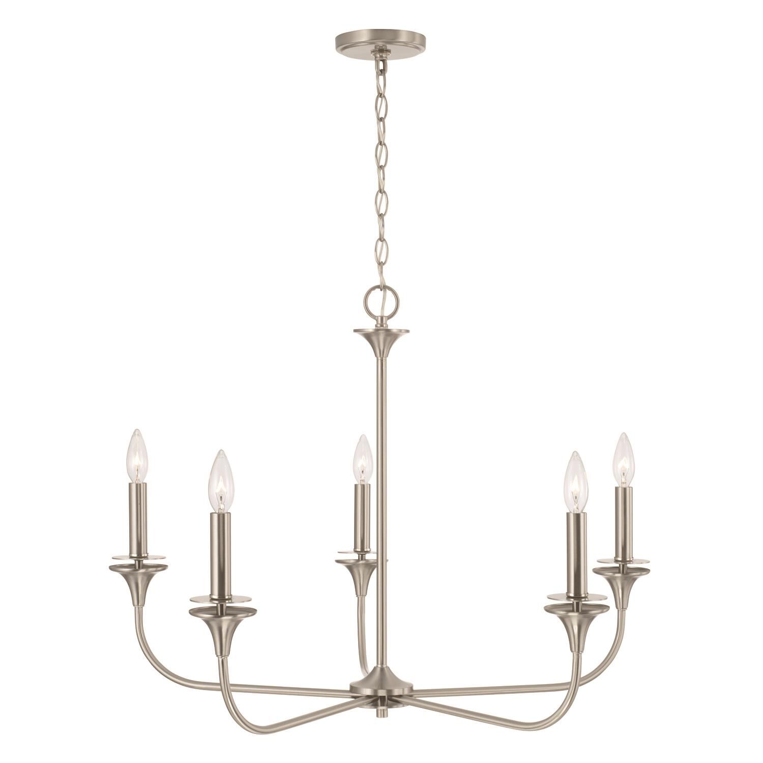 Presley 23 Inch 5 Light Chandelier by Homeplace by Capital Lighting Fixture Company
