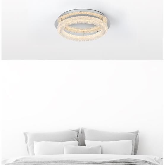 Bowen 22 Inch Semi Flush Mount by Elegant Lighting