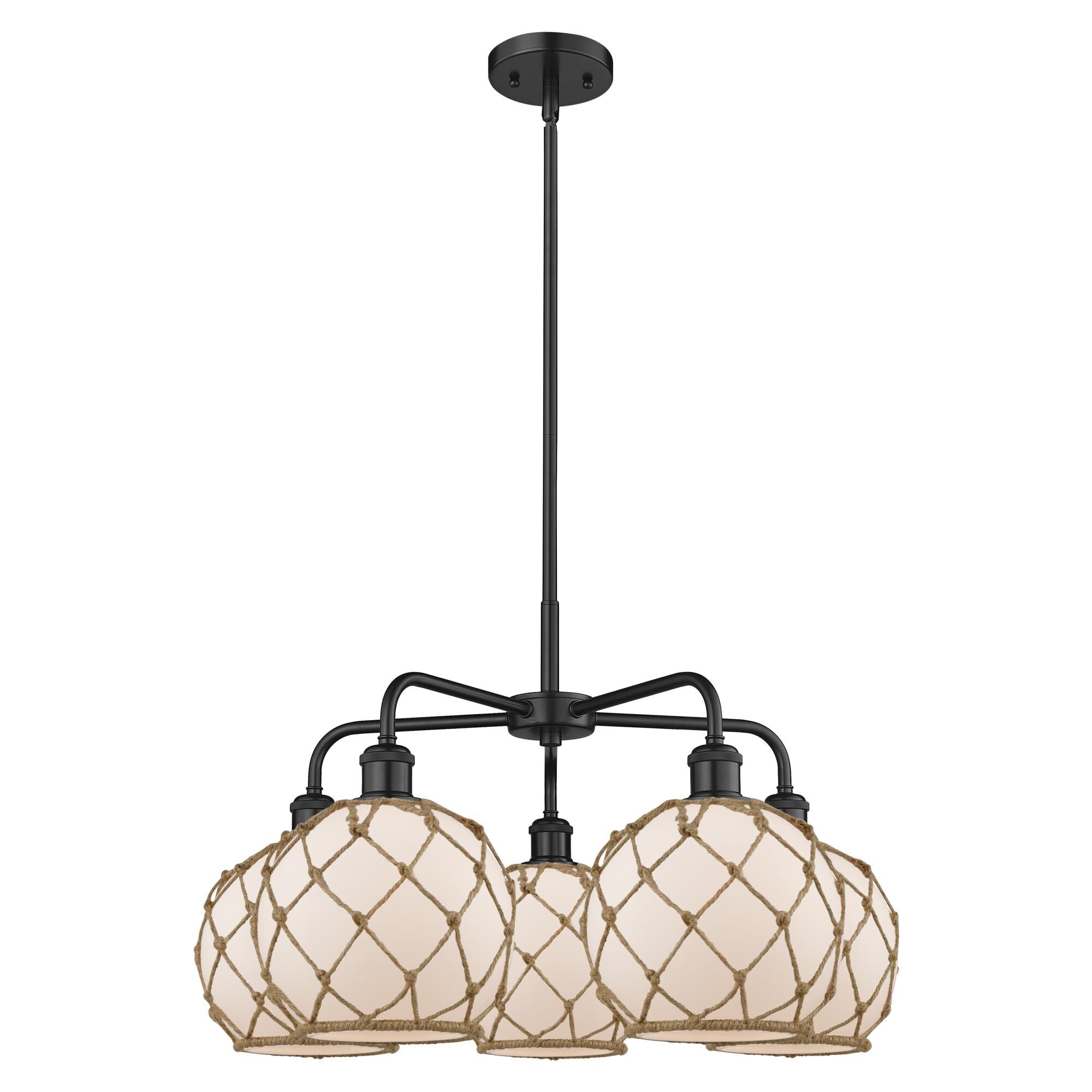 Bruno Marashlian Farmhouse Rope 27 Inch Chandelier by Innovations Lighting