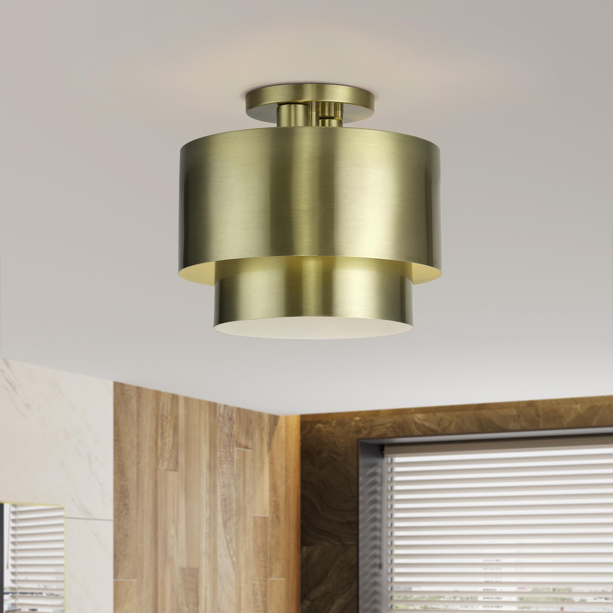 Zolana 12 Inch Semi Flush Mount by Livex Lighting