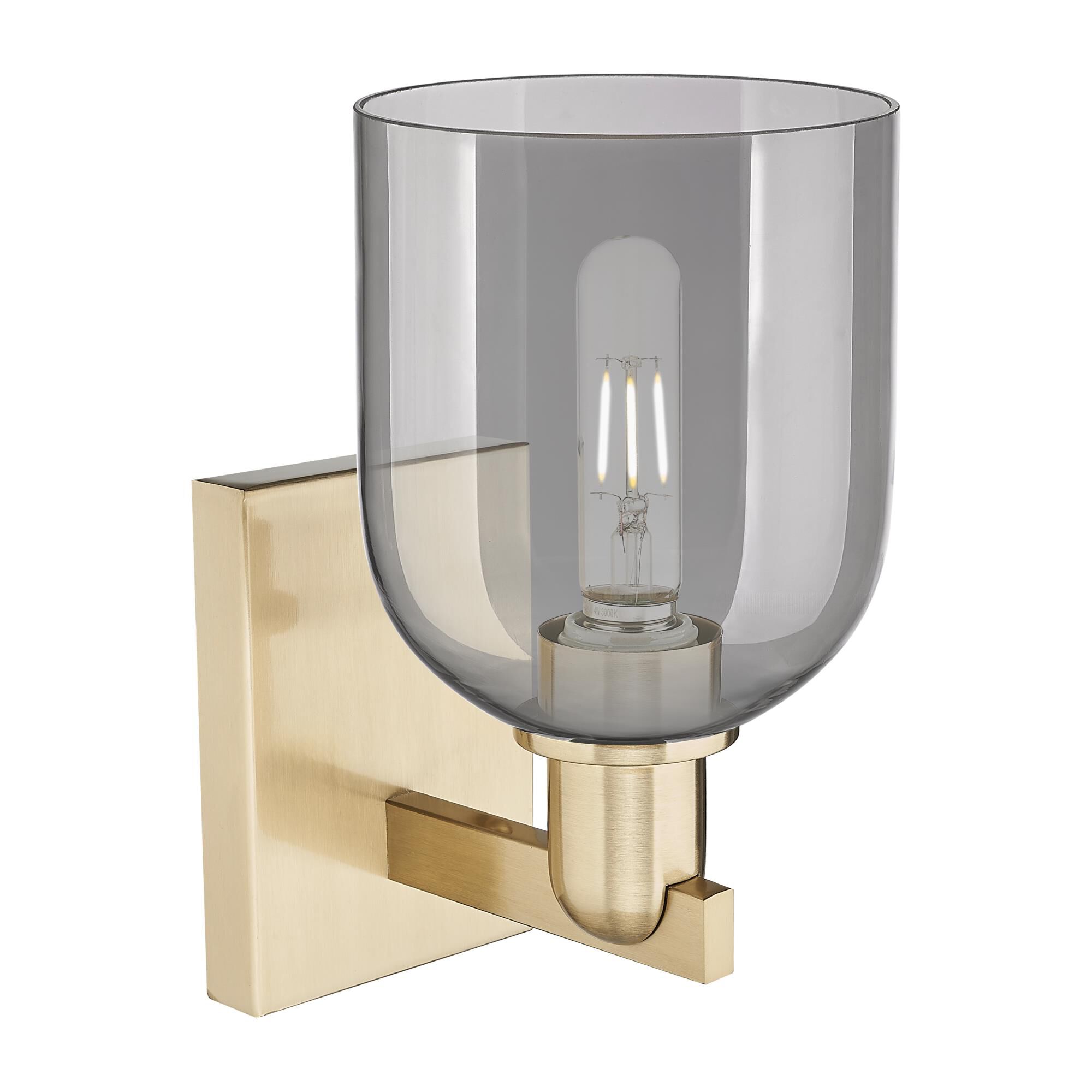 Shown in Champagne Bronze finish and Light Smoke glass