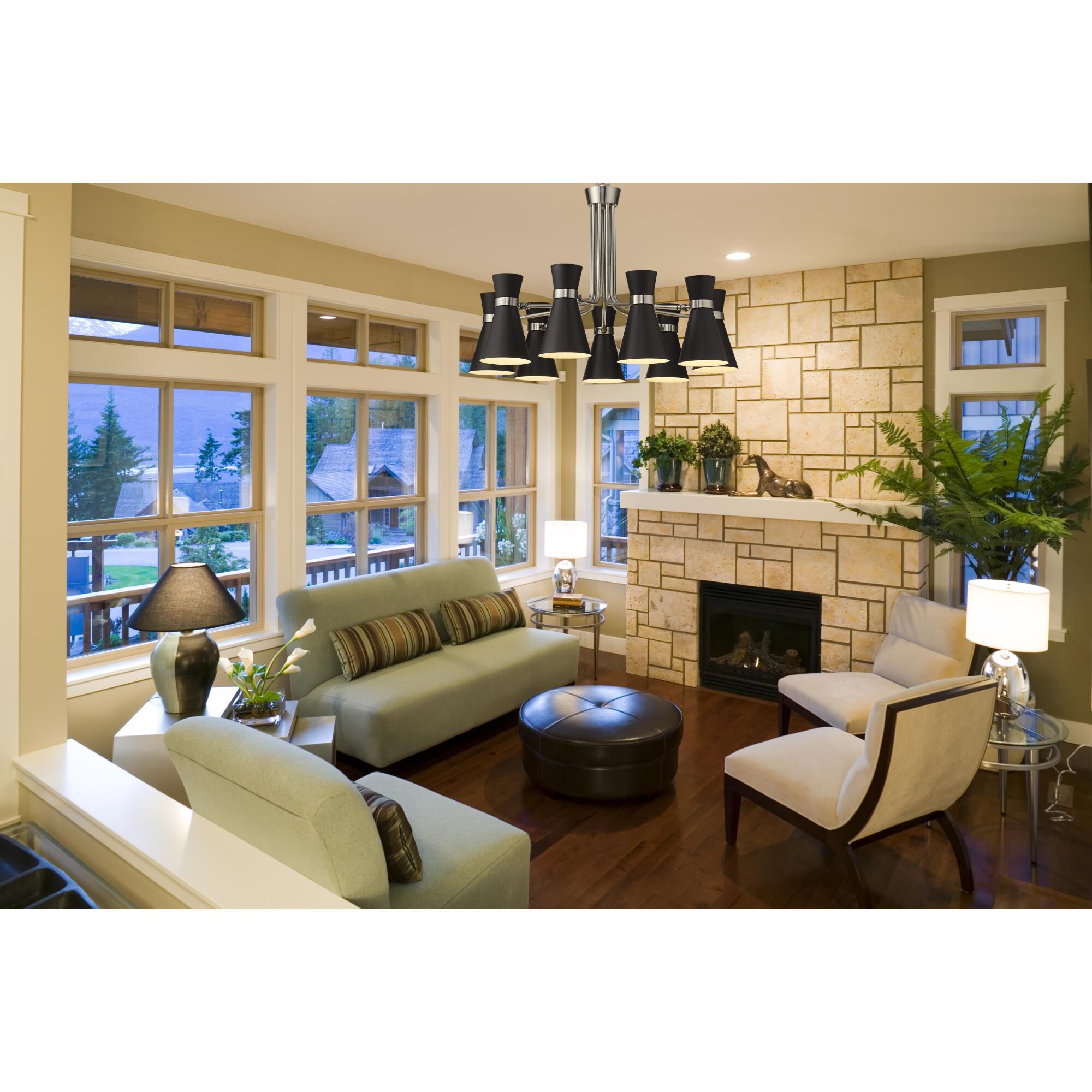 Soriano 32 Inch 9 Light Chandelier by Z-Lite