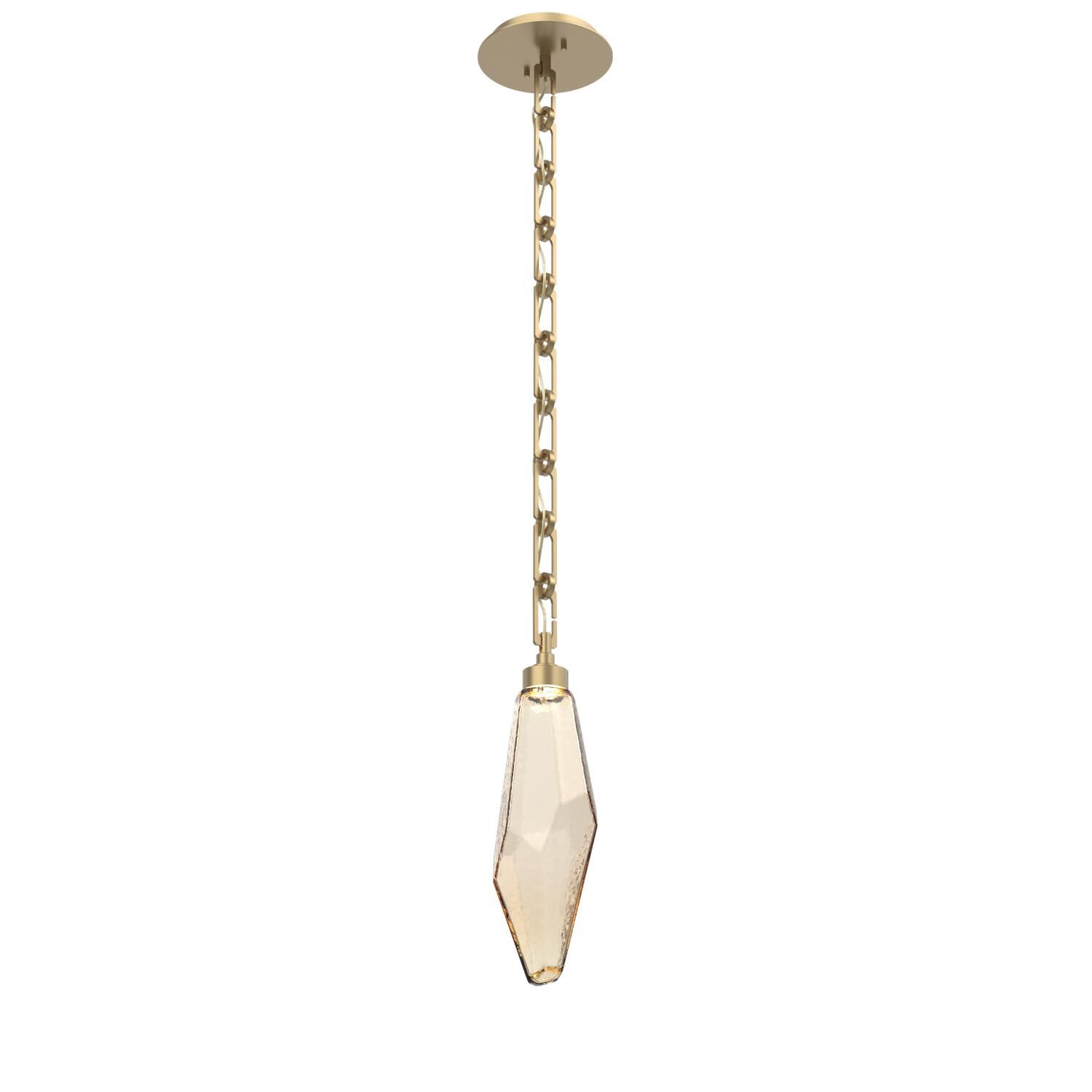 Levi Wilson Rock Crystal 6 Inch Mini Pendant by Hammerton Studio