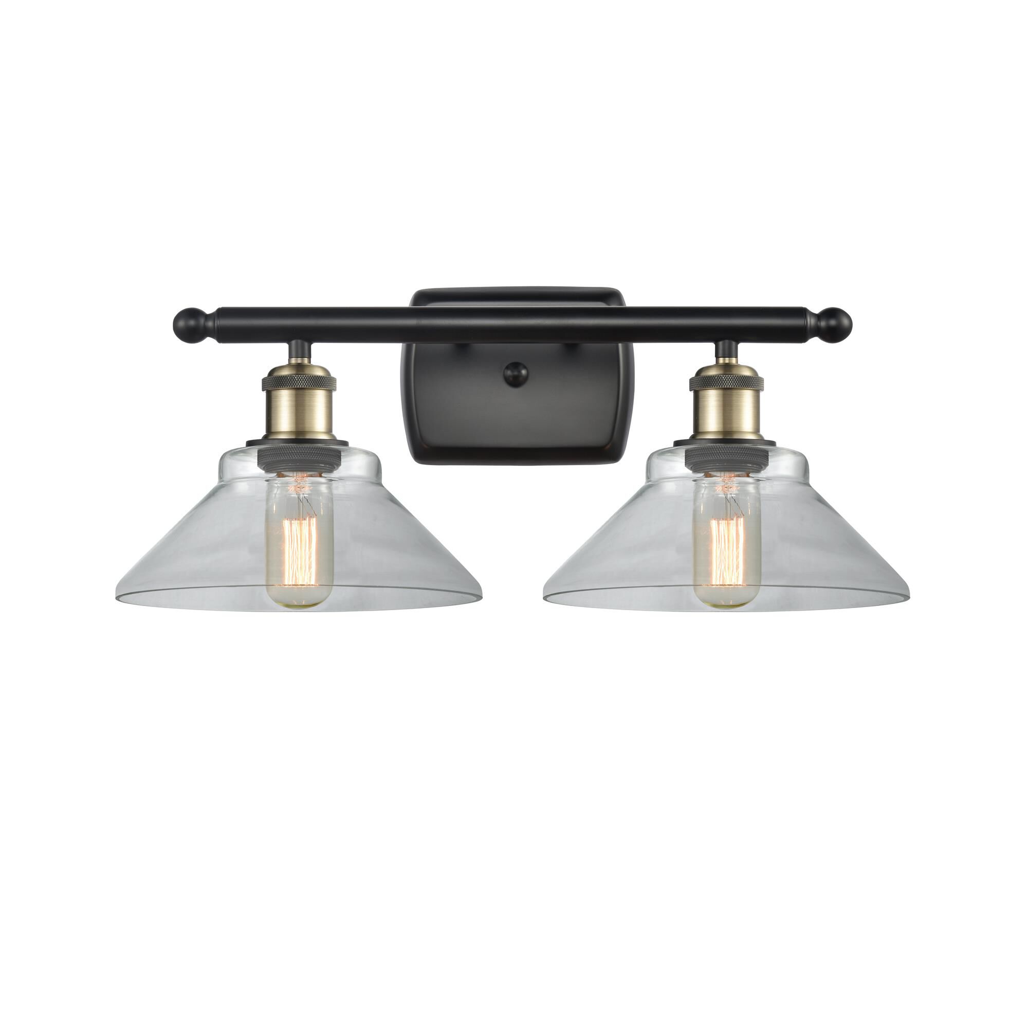 Shown in Black Antique Brass finish and Disc glass and Glass shade