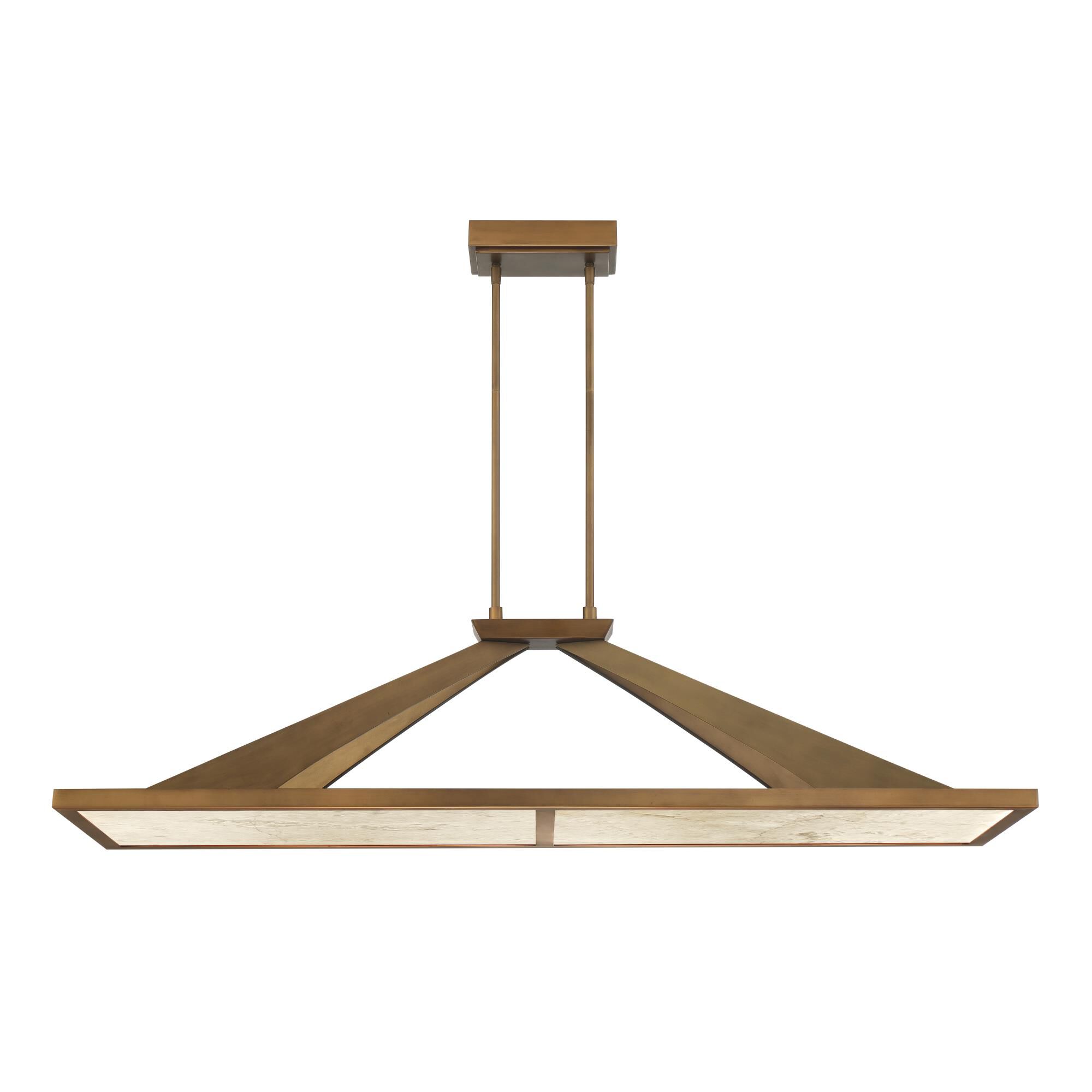 Shown in Ashen Gold finish and Alabaster shade