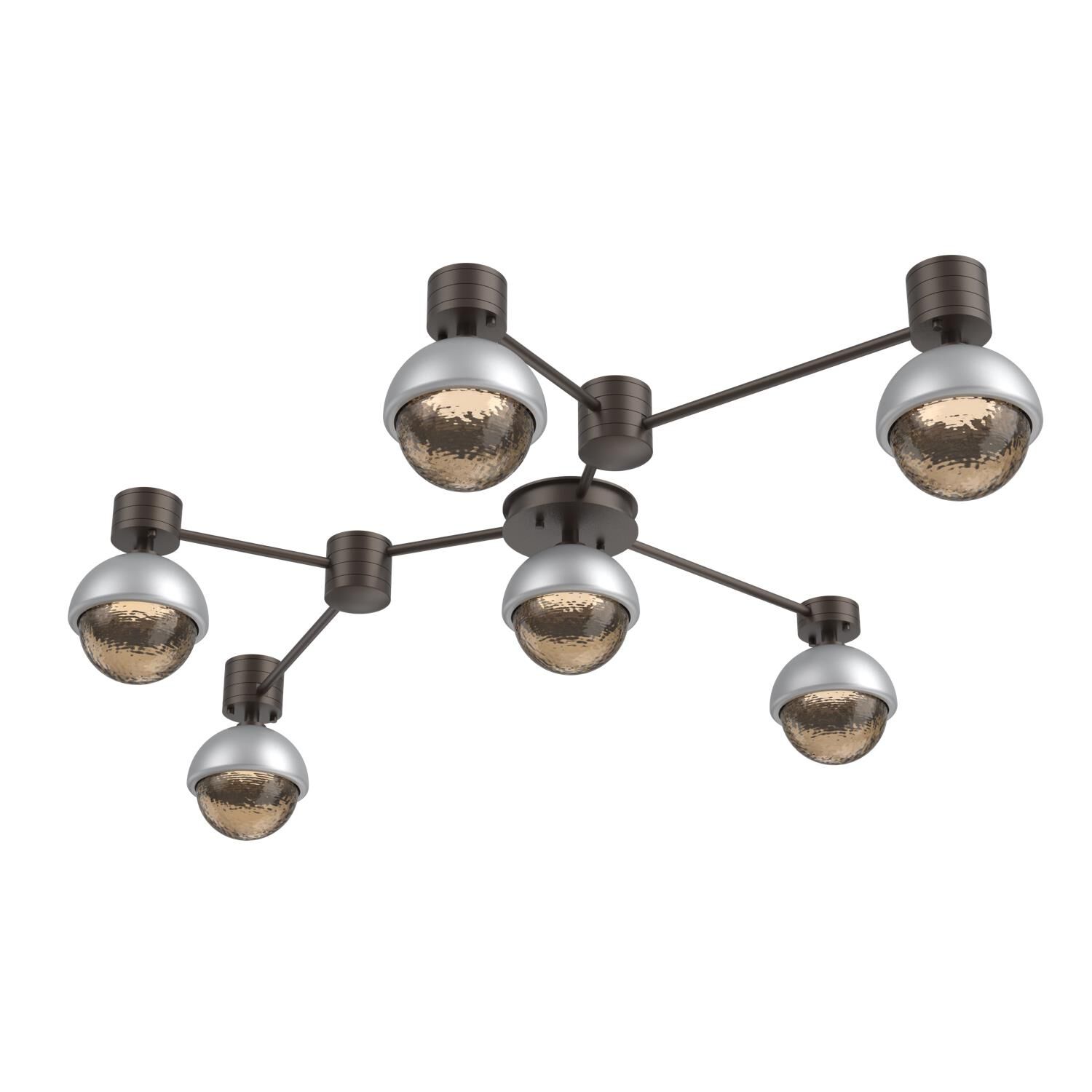 Shown in Flat Bronze finish and Bronze glass and Classic Silver accent