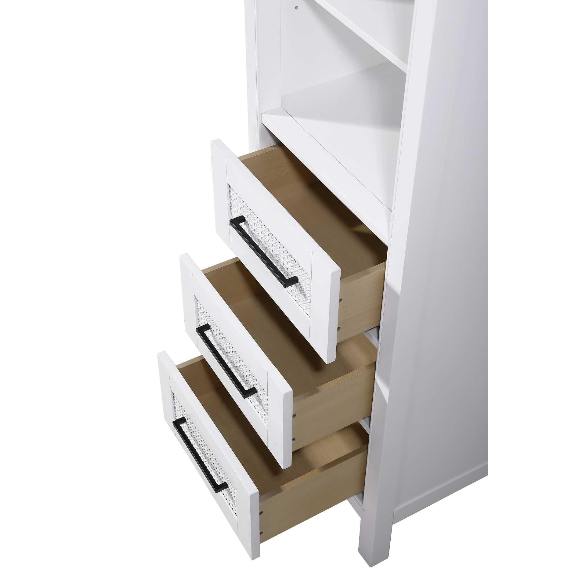 Shown in White finish