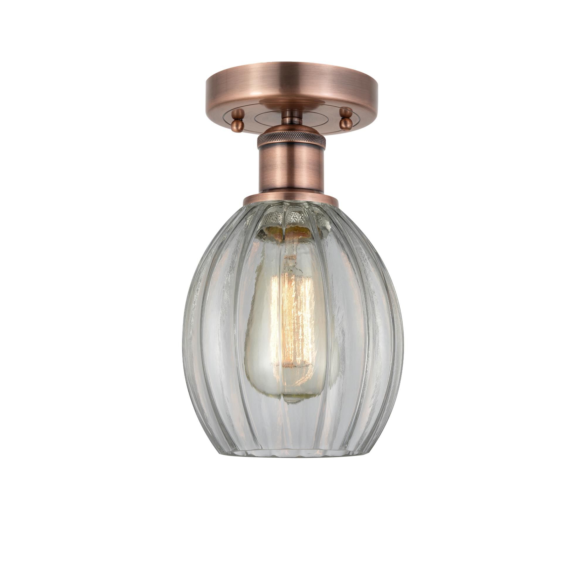 Bruno Marashlian Eaton 6 Inch 1 Light Semi Flush Mount by Innovations Lighting