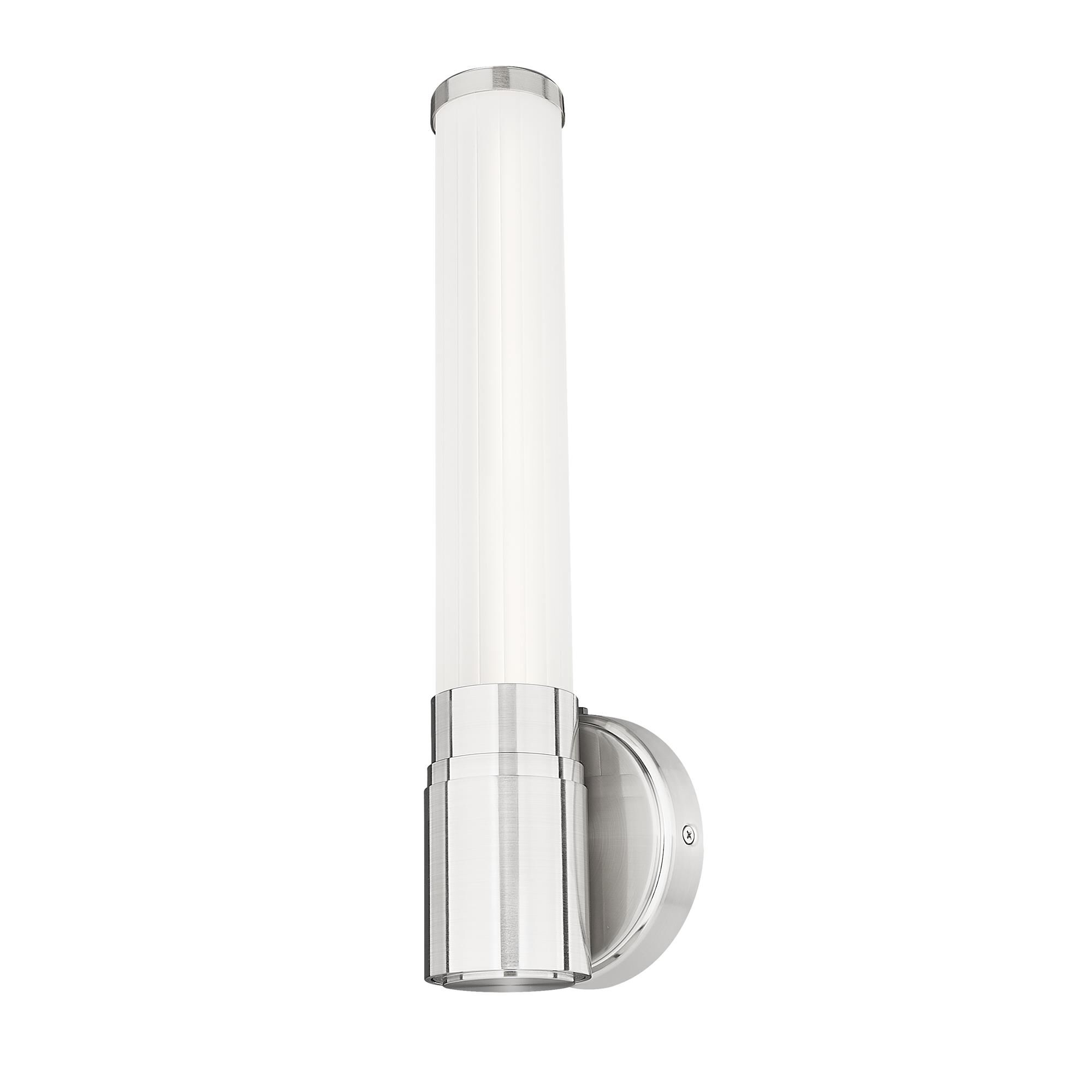 Shown in Brushed Nickel finish and Opal White glass and Opal White shade