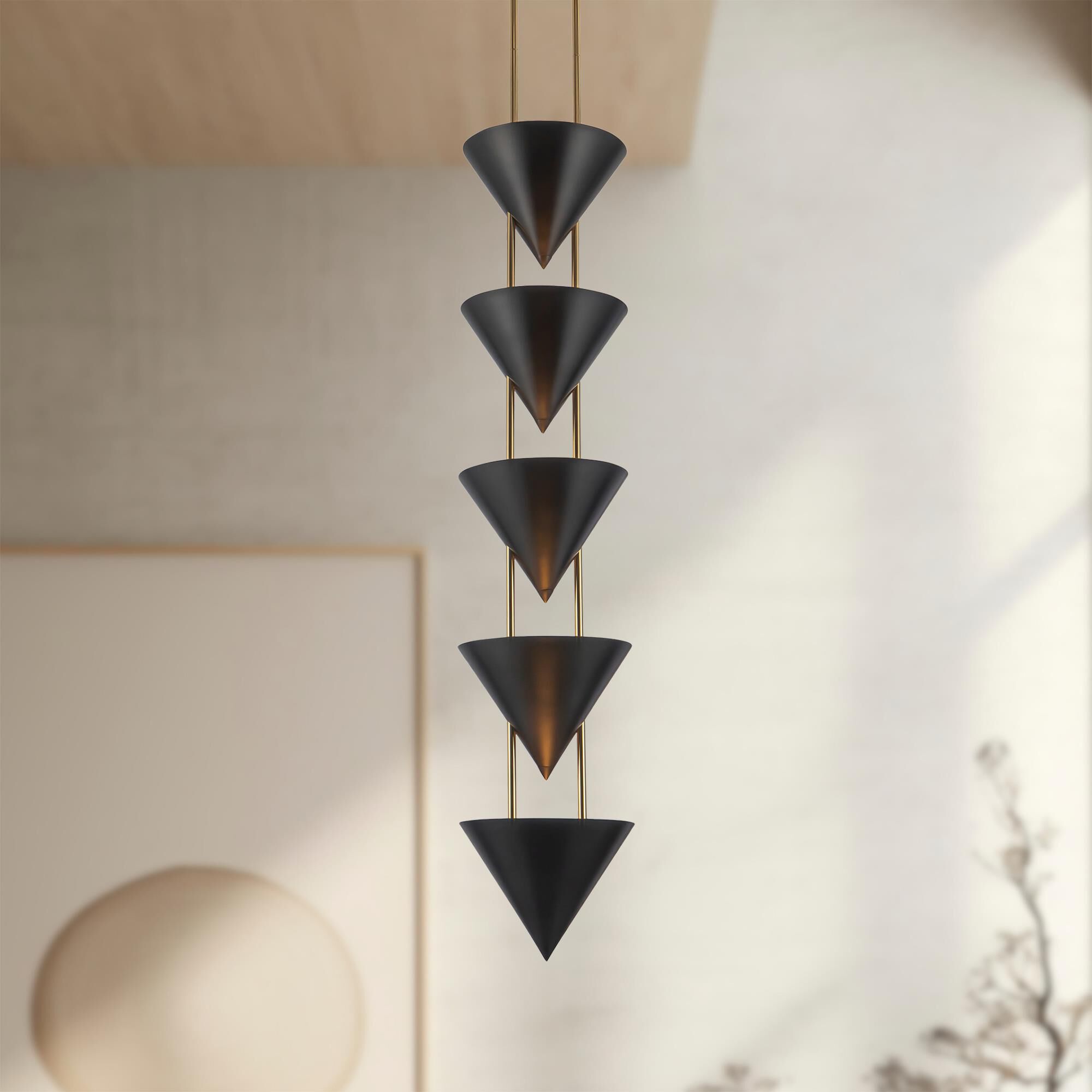 Shown in Urban Bronze finish and Steel shade