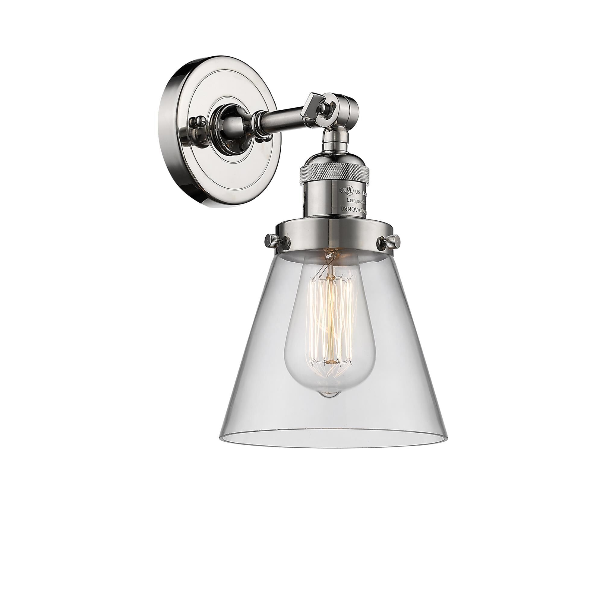 Shown in Polished Nickel finish and Clear glass