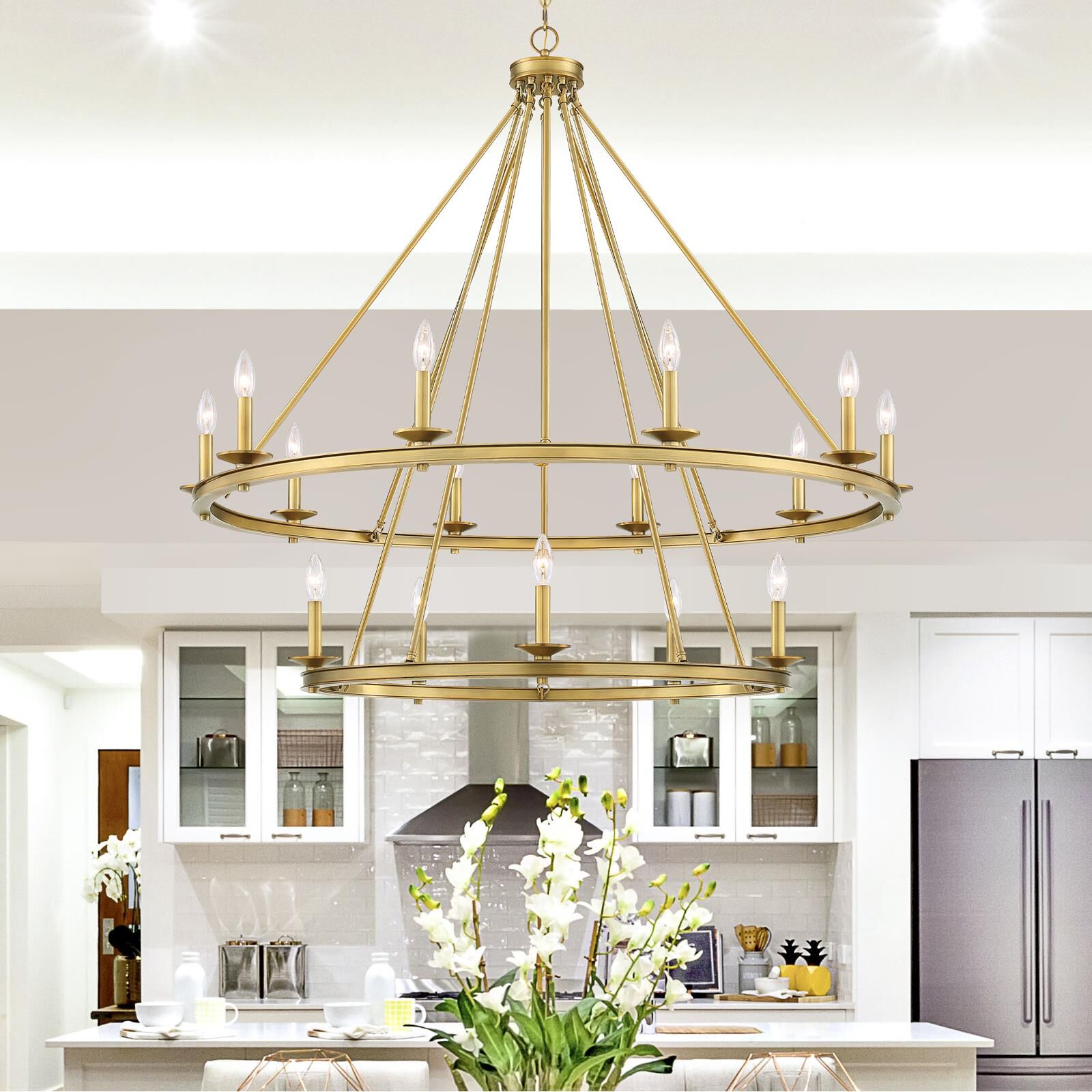 Middleton 45 Inch 15 Light Chandelier by Savoy House