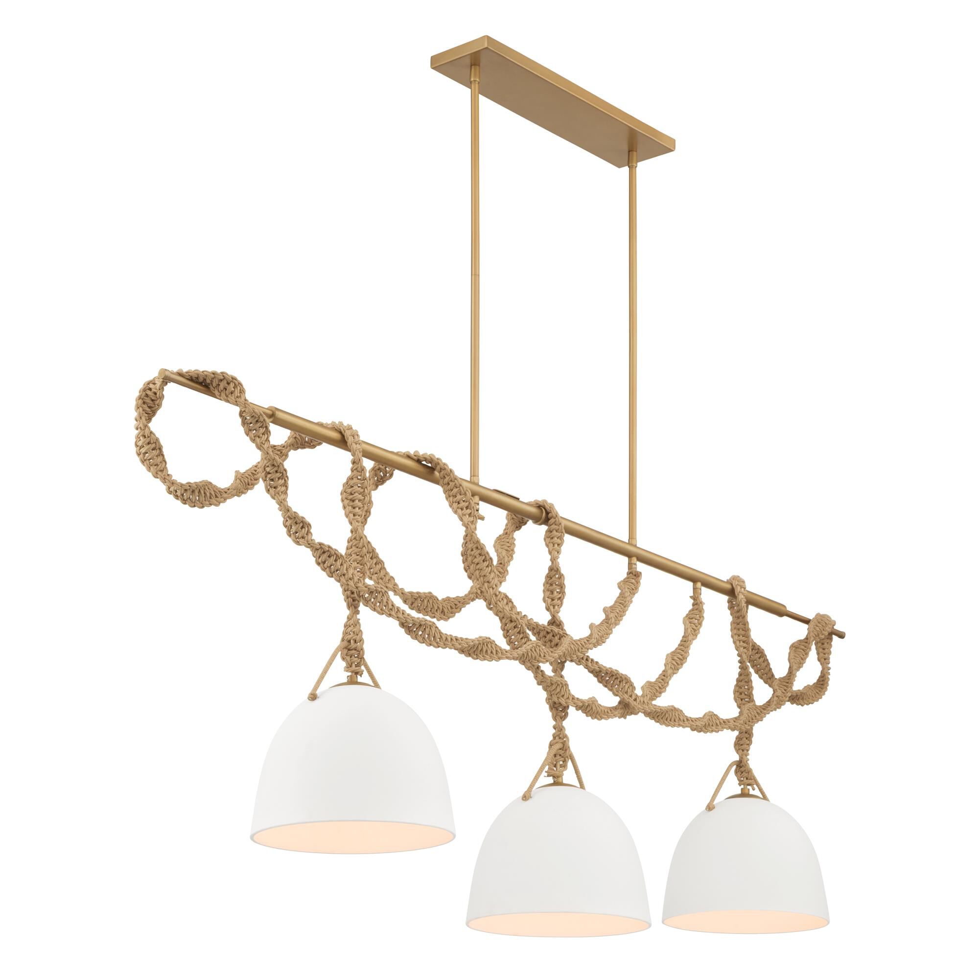 Shown in Legacy Brass finish and White shade