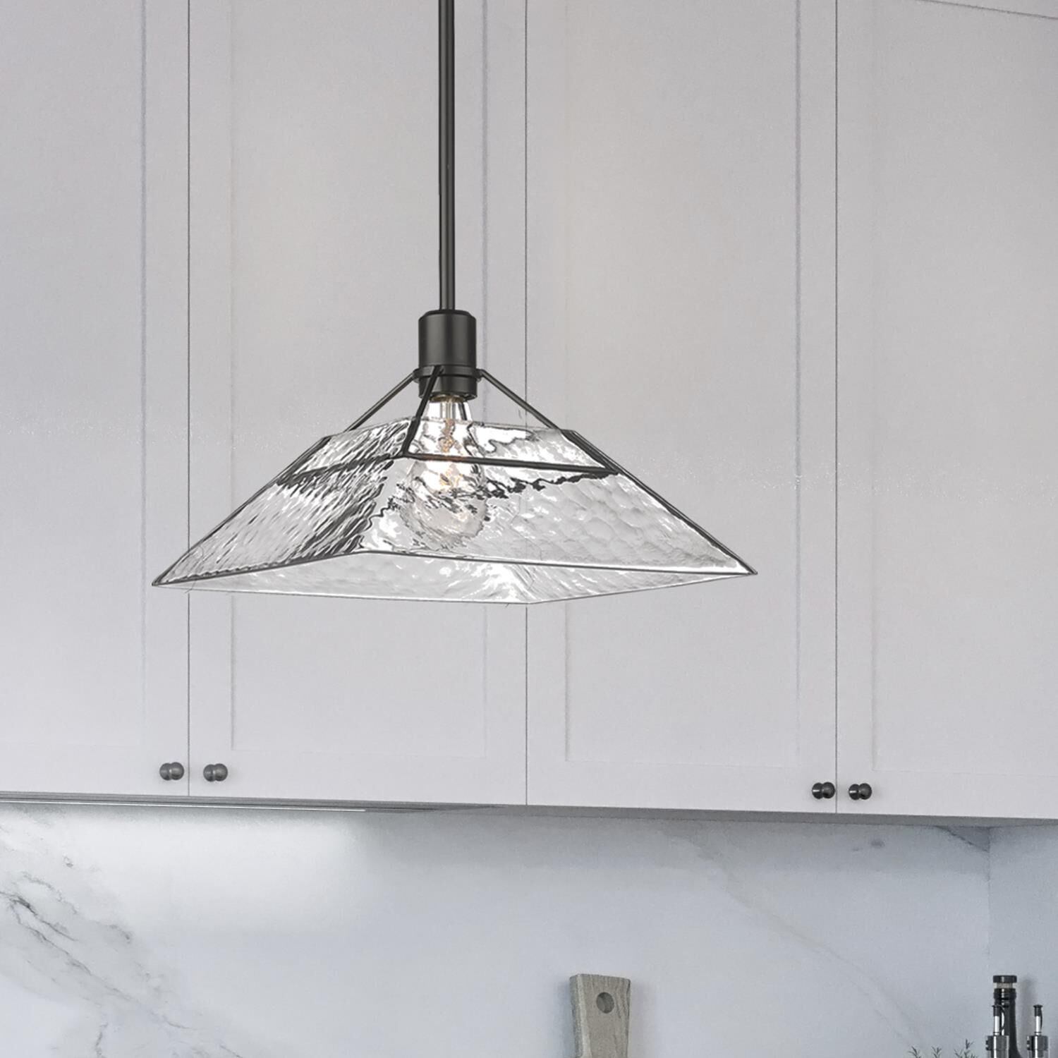 Shown in Matte Black finish and Water glass