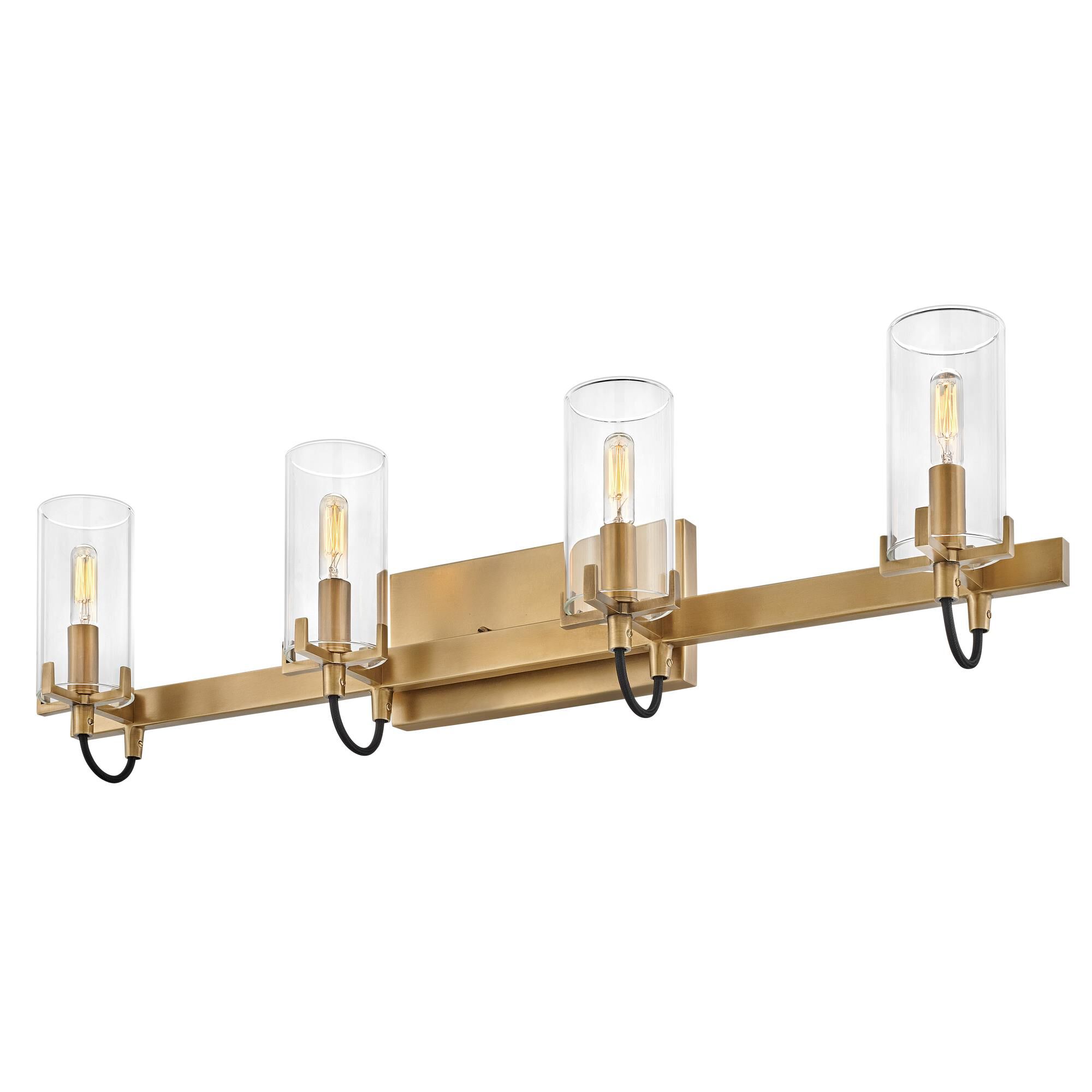 Shown in Heritage Brass finish and Clear glass