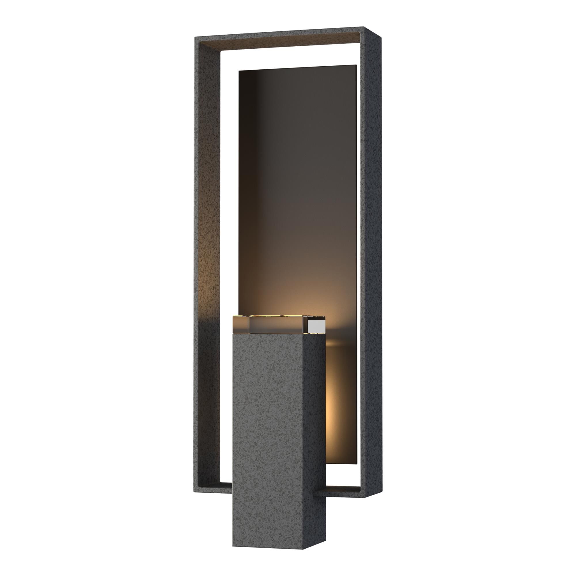 Shown in Coastal Natural Iron finish and Clear glass and Coastal Oil Rubbed Bronze (14) accent