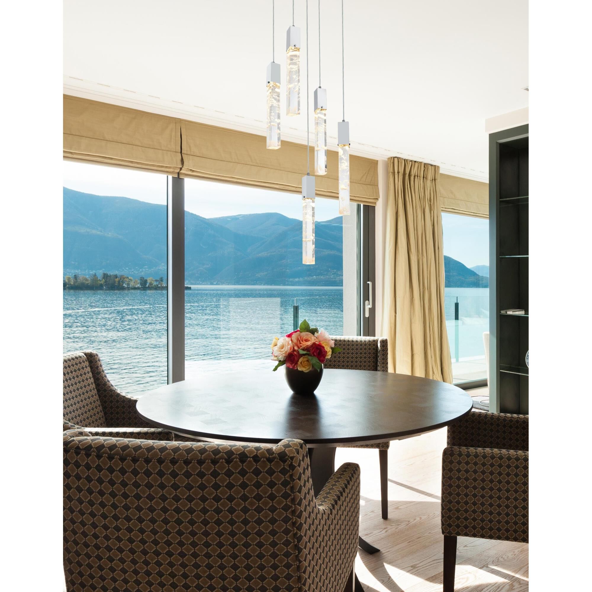 Aurora 16 Inch Multi Light Pendant by Elegant Lighting