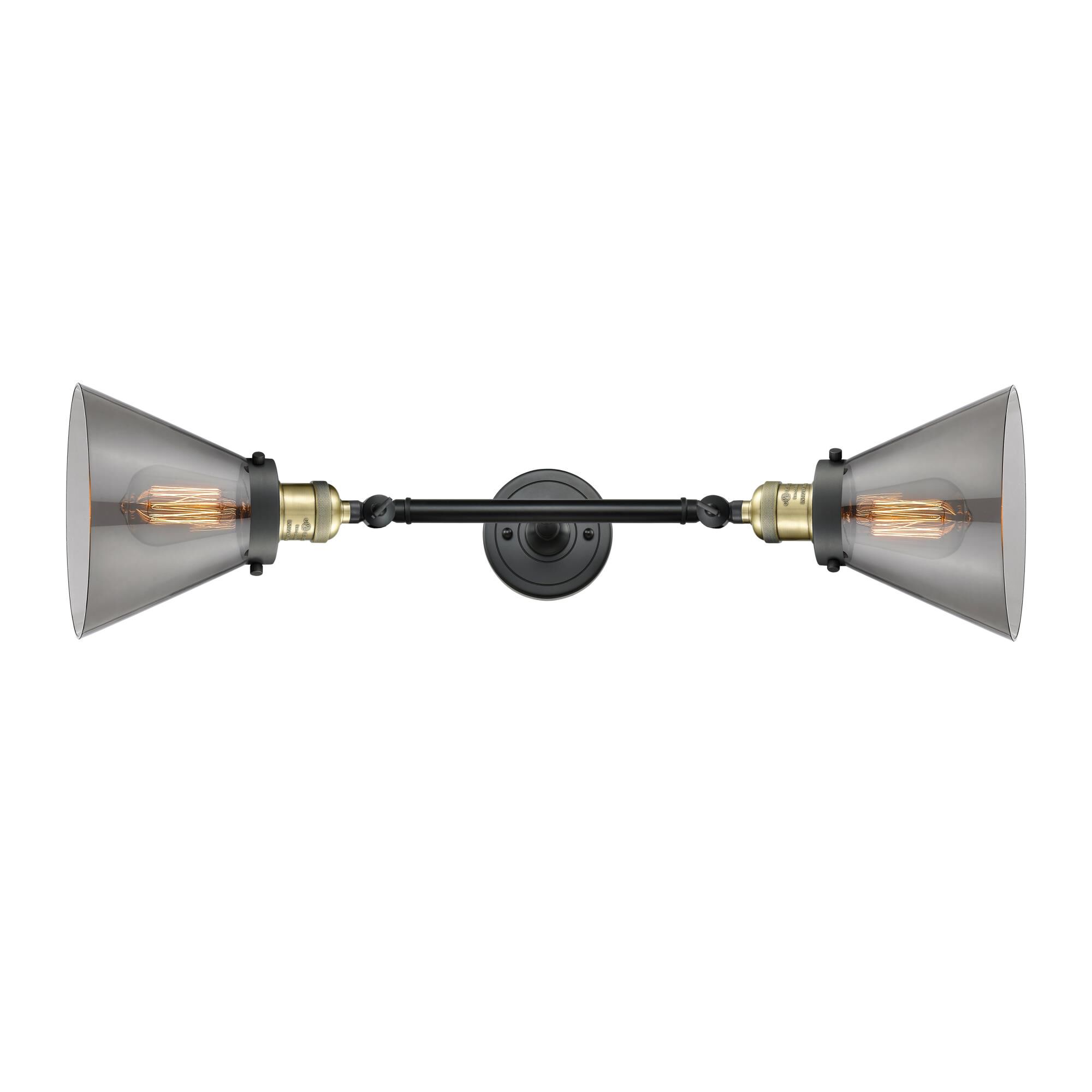 Bruno Marashlian Large Cone 18 Inch 2 Light Bath Vanity Light by Innovations Lighting