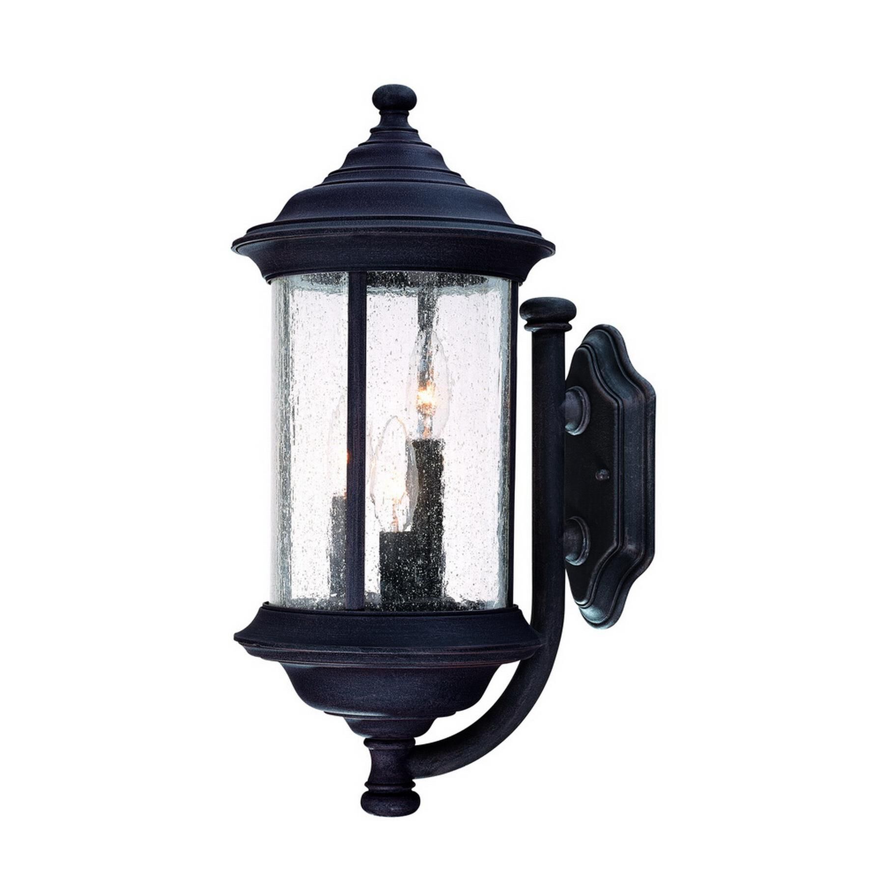 Walnut Grove 19 Inch Tall 3 Light Outdoor Wall Light by Dolan Designs