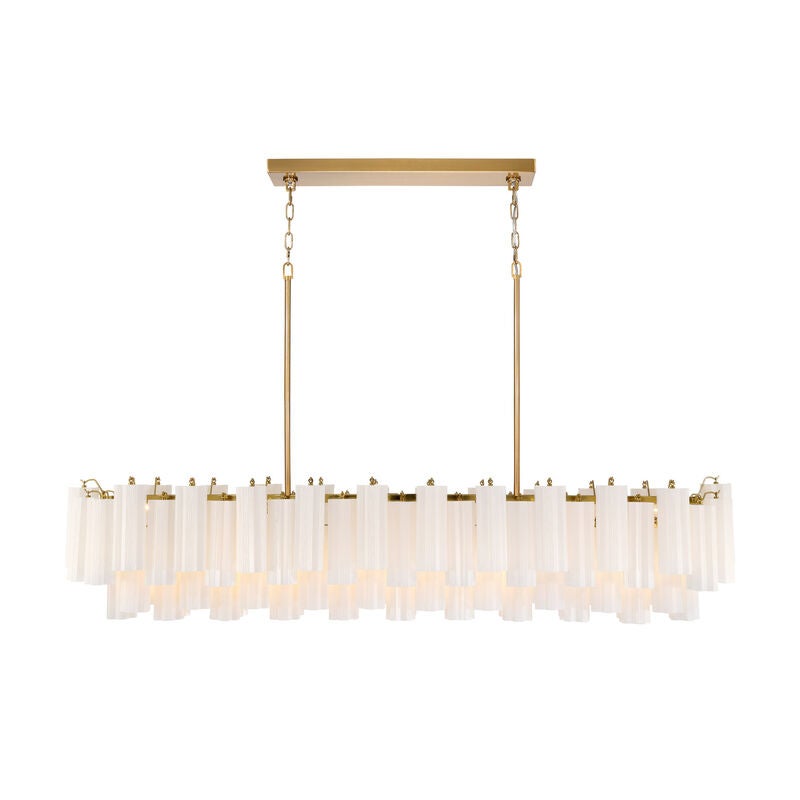Addis Large Linear Chandelier by Crystorama