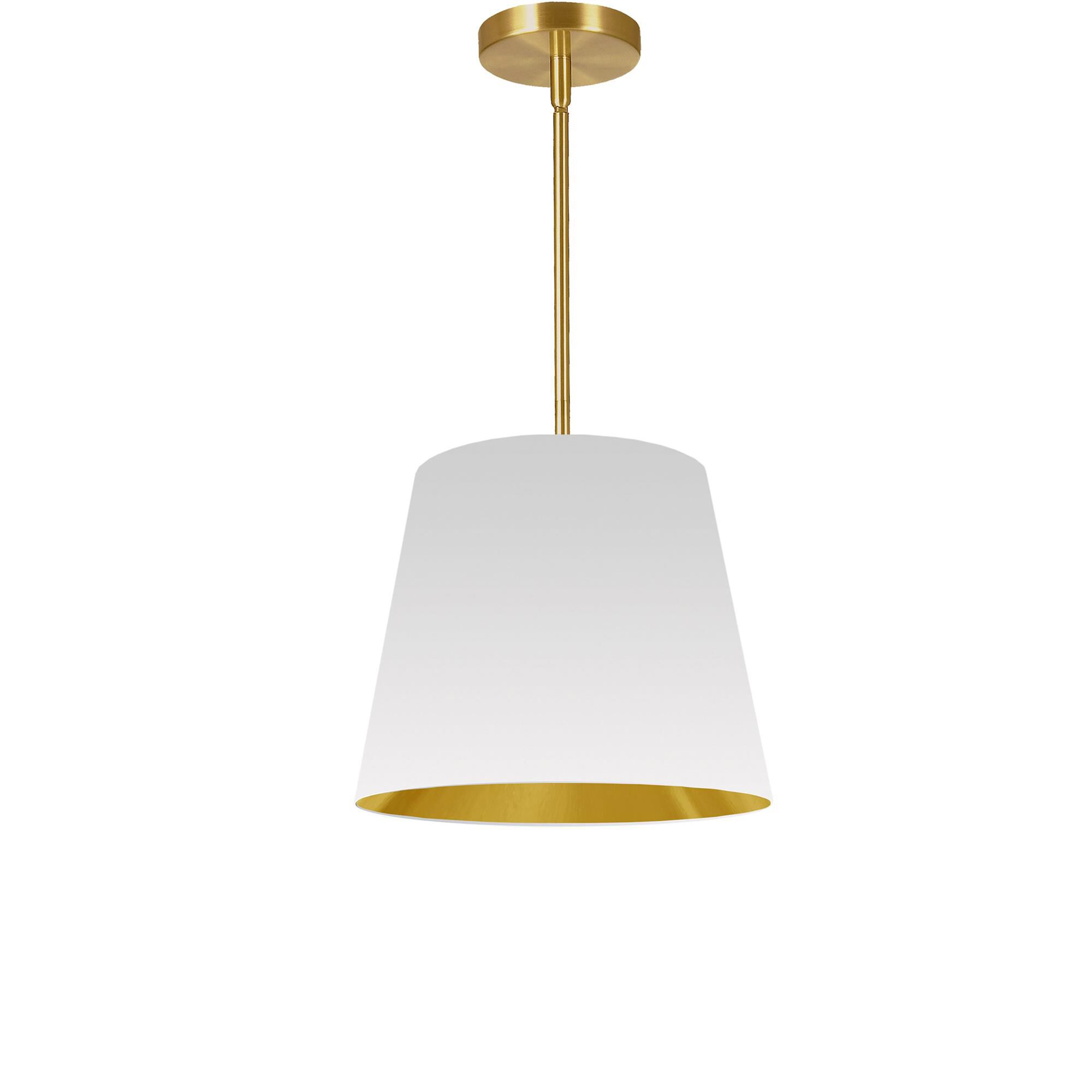 Shown in White and Gold finish