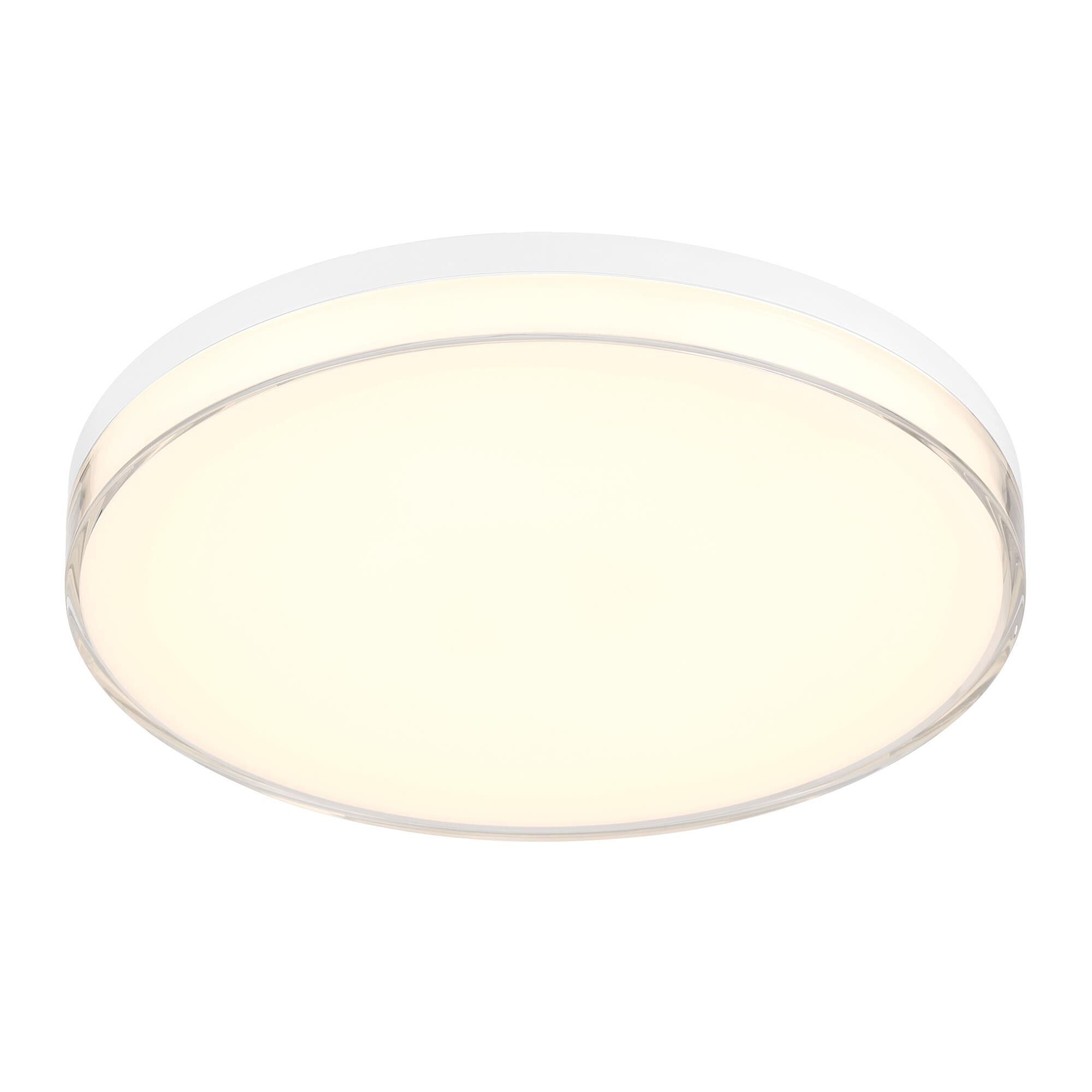 Shown in White finish and Milky White and Clear Acrylic glass