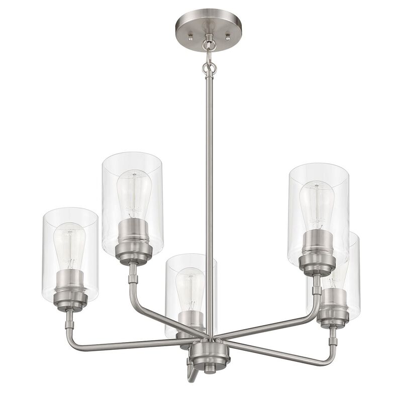 Stowe 23 Inch 5 Light Chandelier by Craftmade